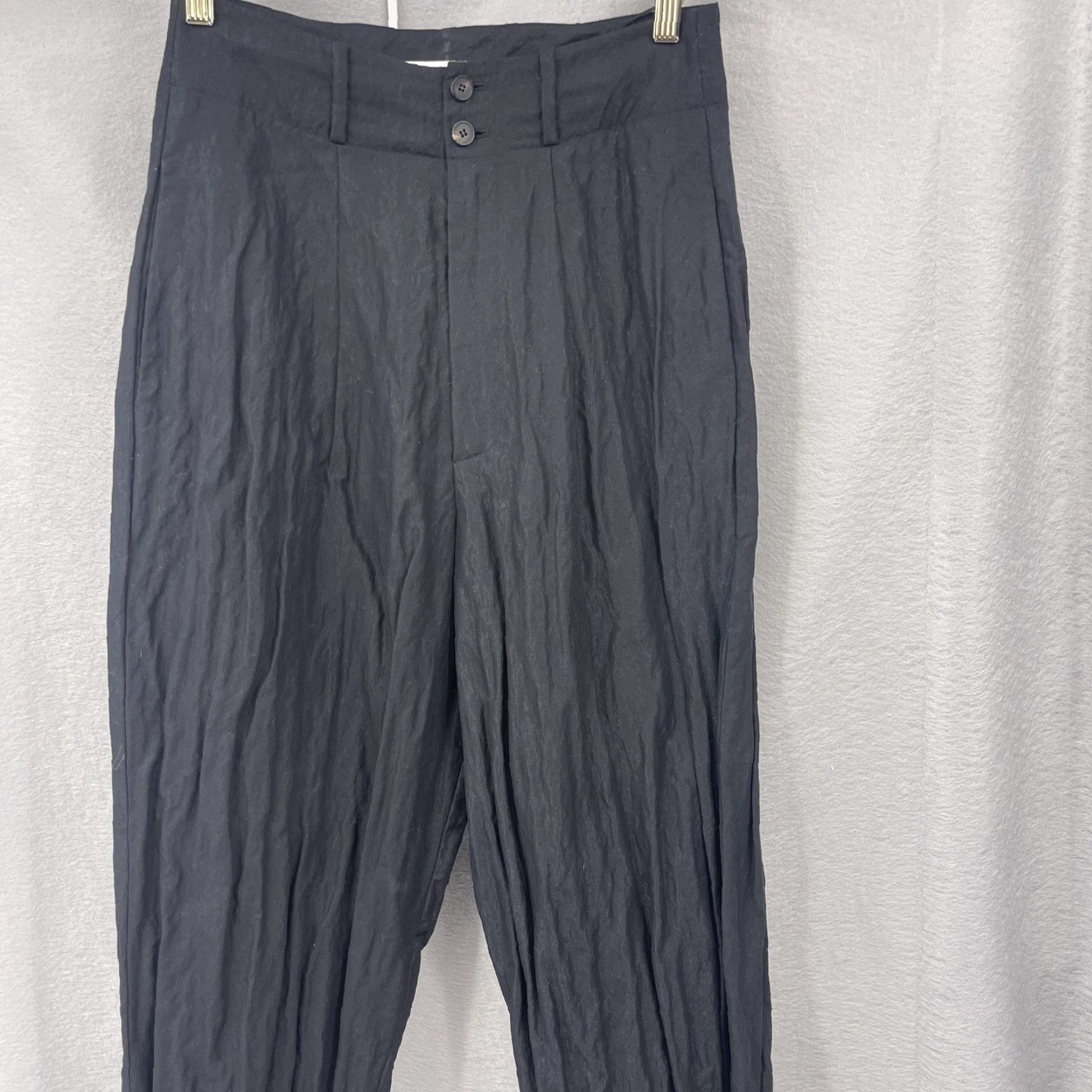 Alexander McQueen Alexander McQueen McQ Pants Women Small 38 IT High Waist Black Bootcut 90s? No Quiet y2k Size 28" / US 6 / IT 42 - 2 Thumbnail