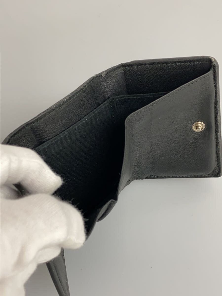 Balenciaga Balenciaga Sheep Leather Tri-Fold Wallet Black Size ONE SIZE - 6 Thumbnail