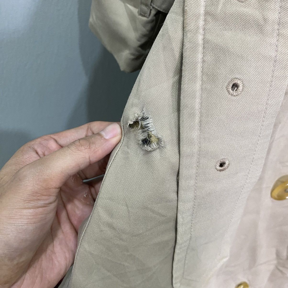 Burberry Vintage Burberrys Nova Check Double Breasted Trench Coat Size US M / EU 48-50 / 2 - 14 Thumbnail