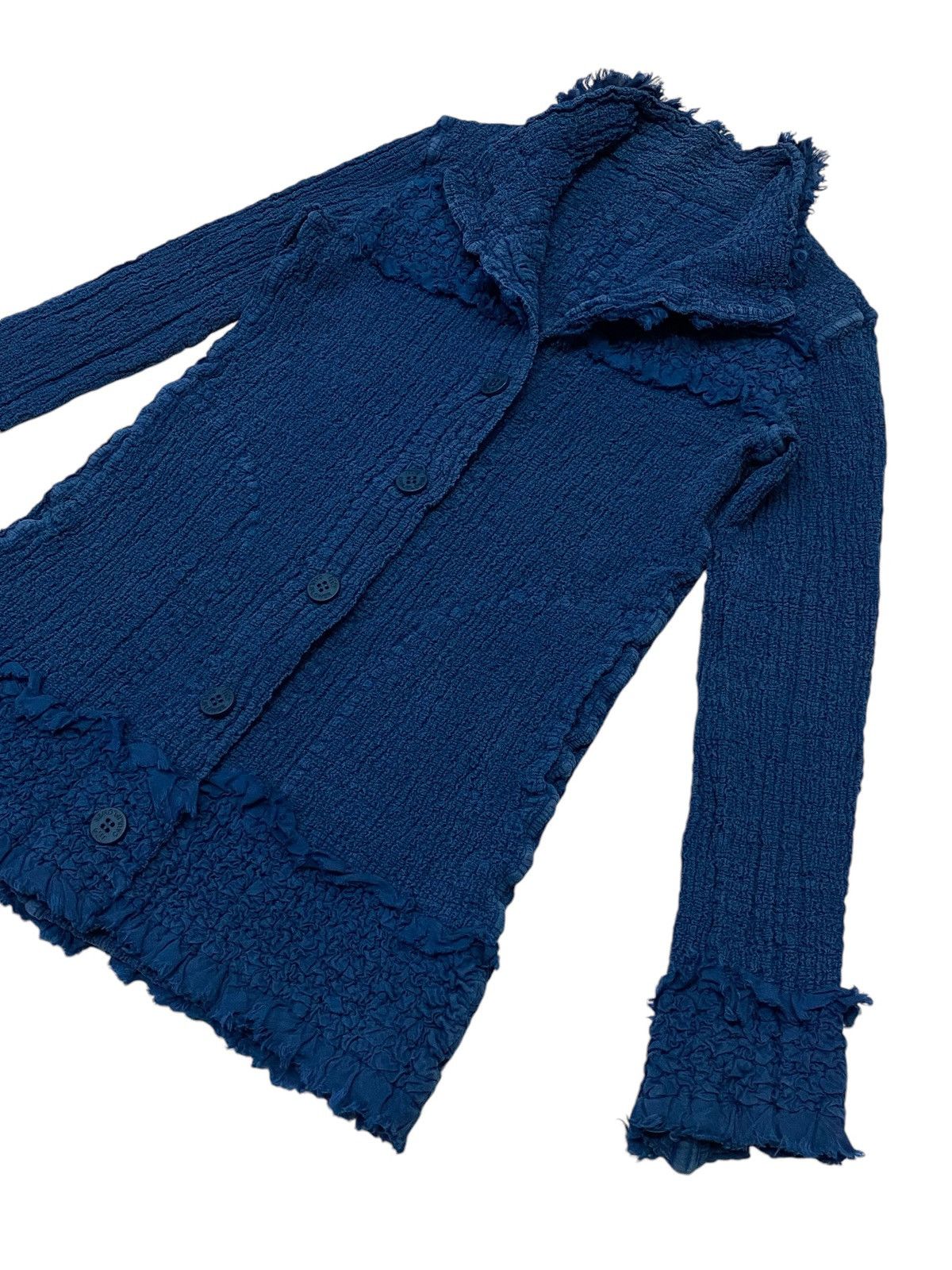 Issey Miyake Me By Issey Miyake Cauliflower Blue Jacket Size M / US 6-8 / IT 42-44 - 16 Thumbnail