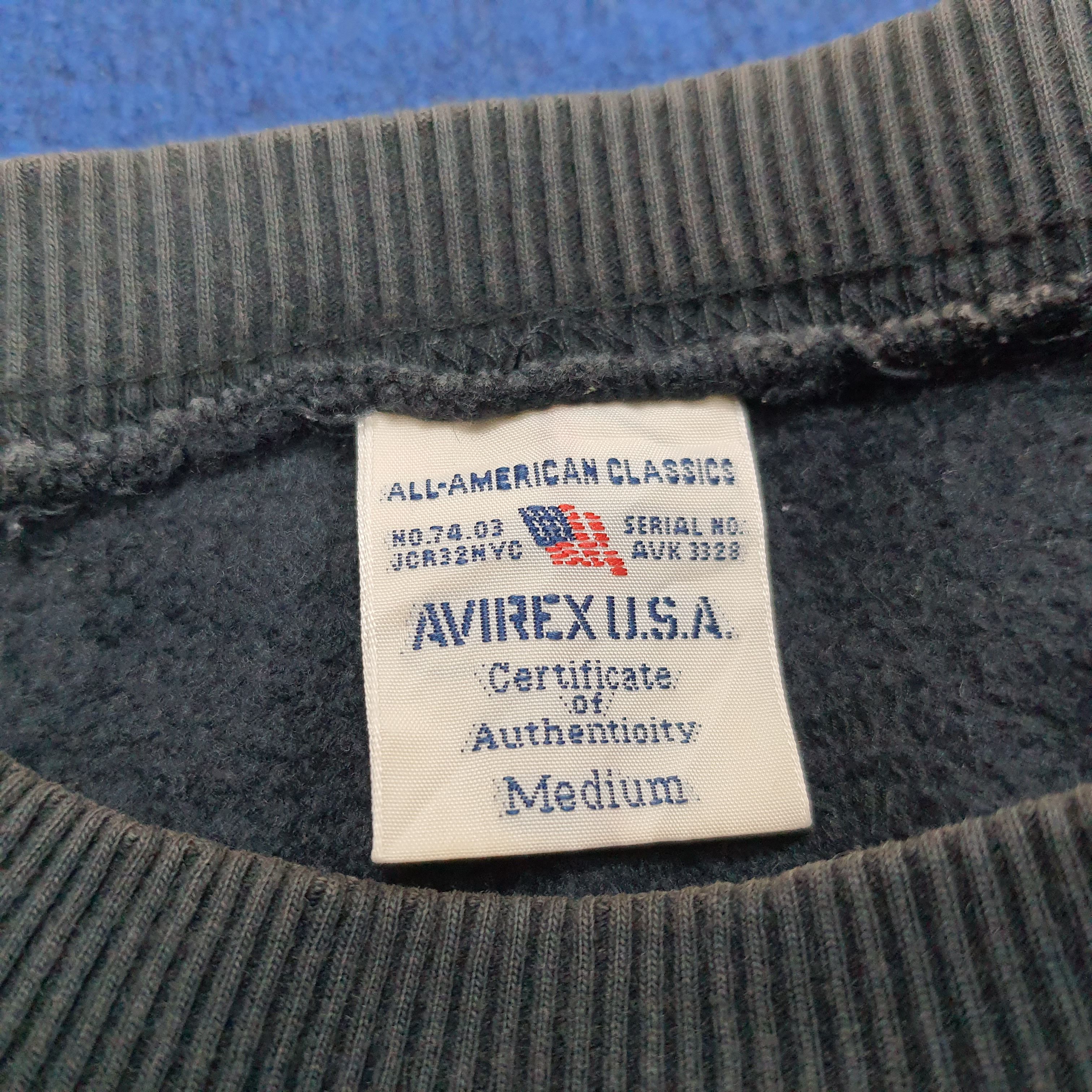 Avirex × Vintage Vintage AVIREX Streetwear Spell Out Sweatshirt Size US S / EU 44-46 / 1 - 5 Thumbnail