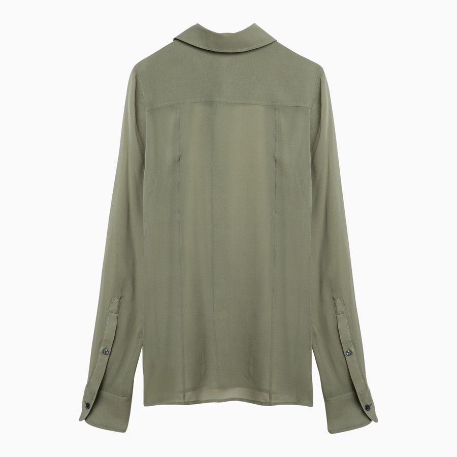 AMI o1d2blof0724 Shirts in Olive Green Size S / US 4 / IT 40 - 2 Thumbnail
