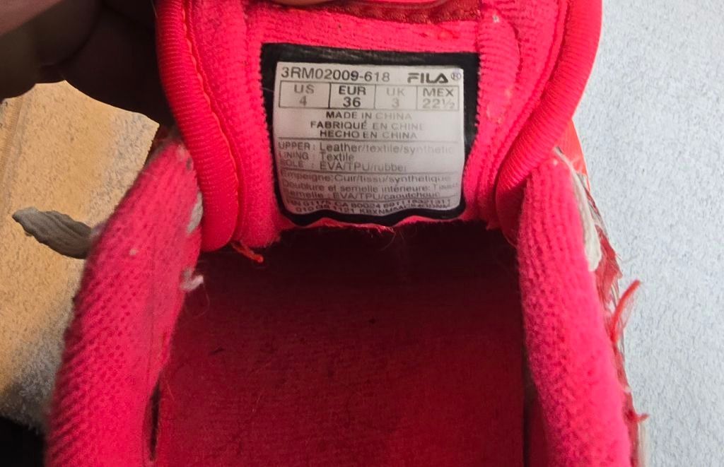 Fila Women's Fila Red & Pink Sneakers US 4 Size US 4 / IT 34 - 6 Thumbnail