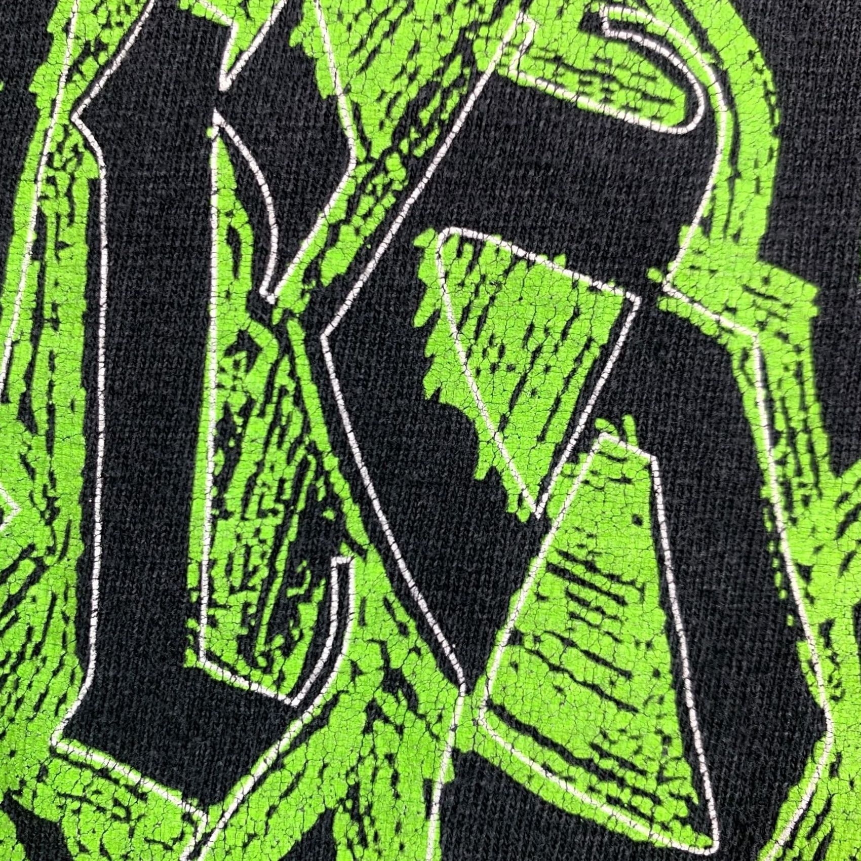 Vintage Famous Stars & Straps Killer Distribution Black Green Tee T-Shirt L Unisex Adults Size US L / EU 52-54 / 3 - 6 Thumbnail