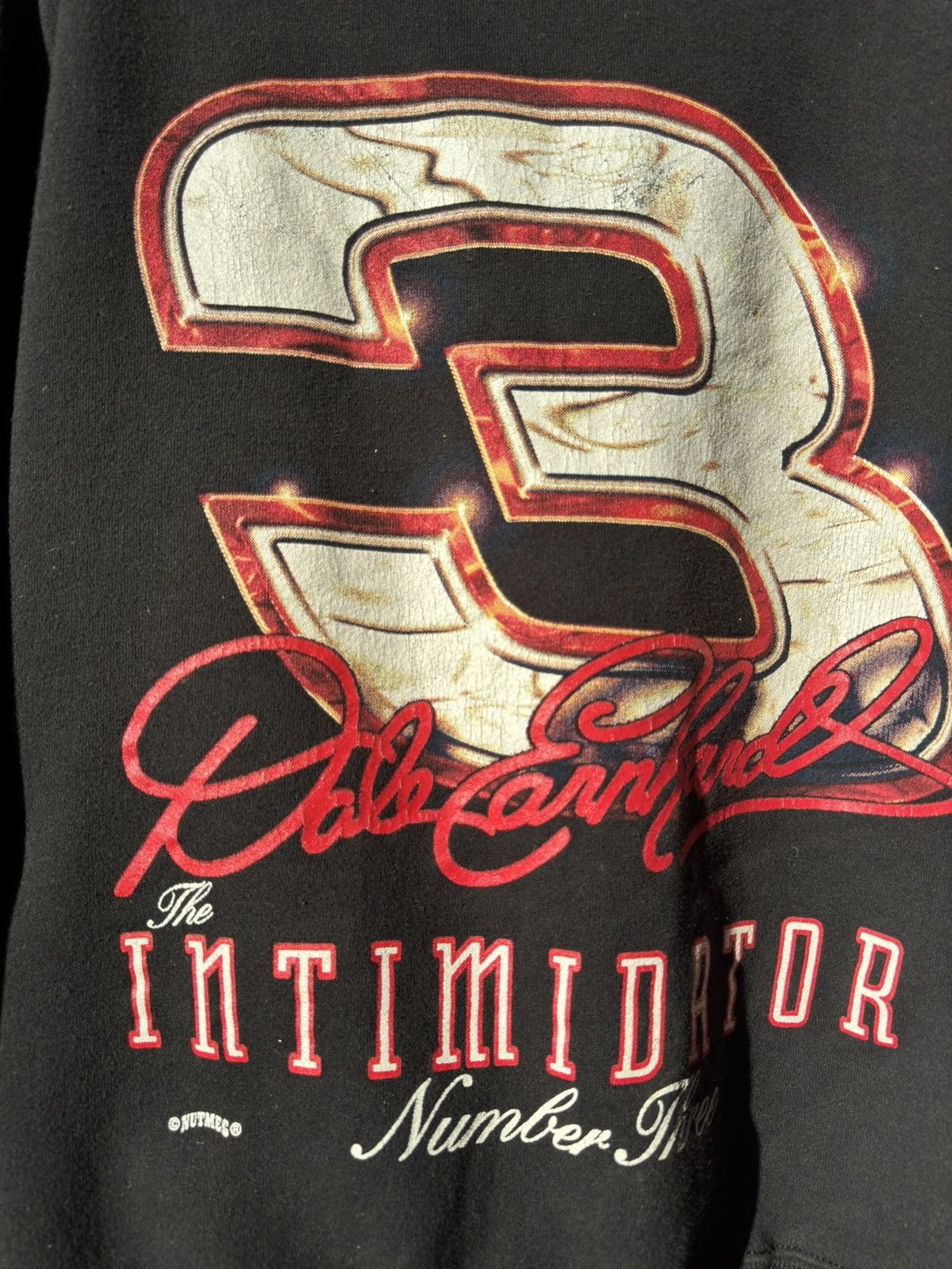NASCAR Vintage 90s NASCAR Dale Earnhardt The Intimidator Sweatshirt Size US XL / EU 56 / 4 - 3 Thumbnail