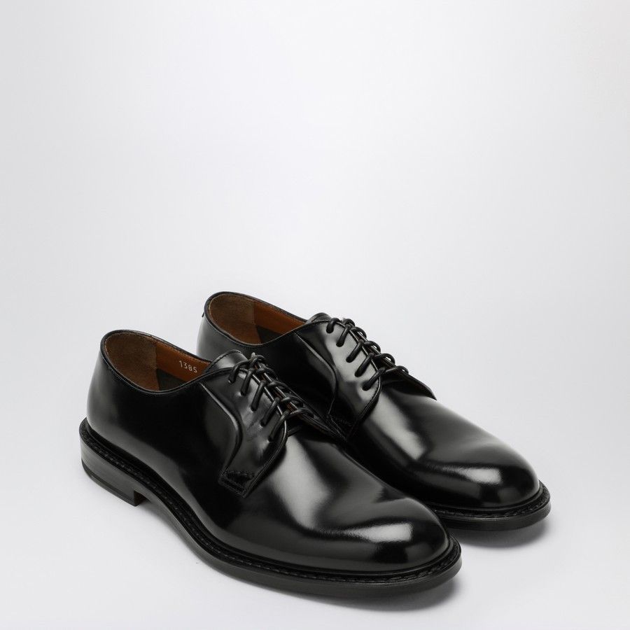 o1d2blof0226 Leather Lace-Up Shoes in Black