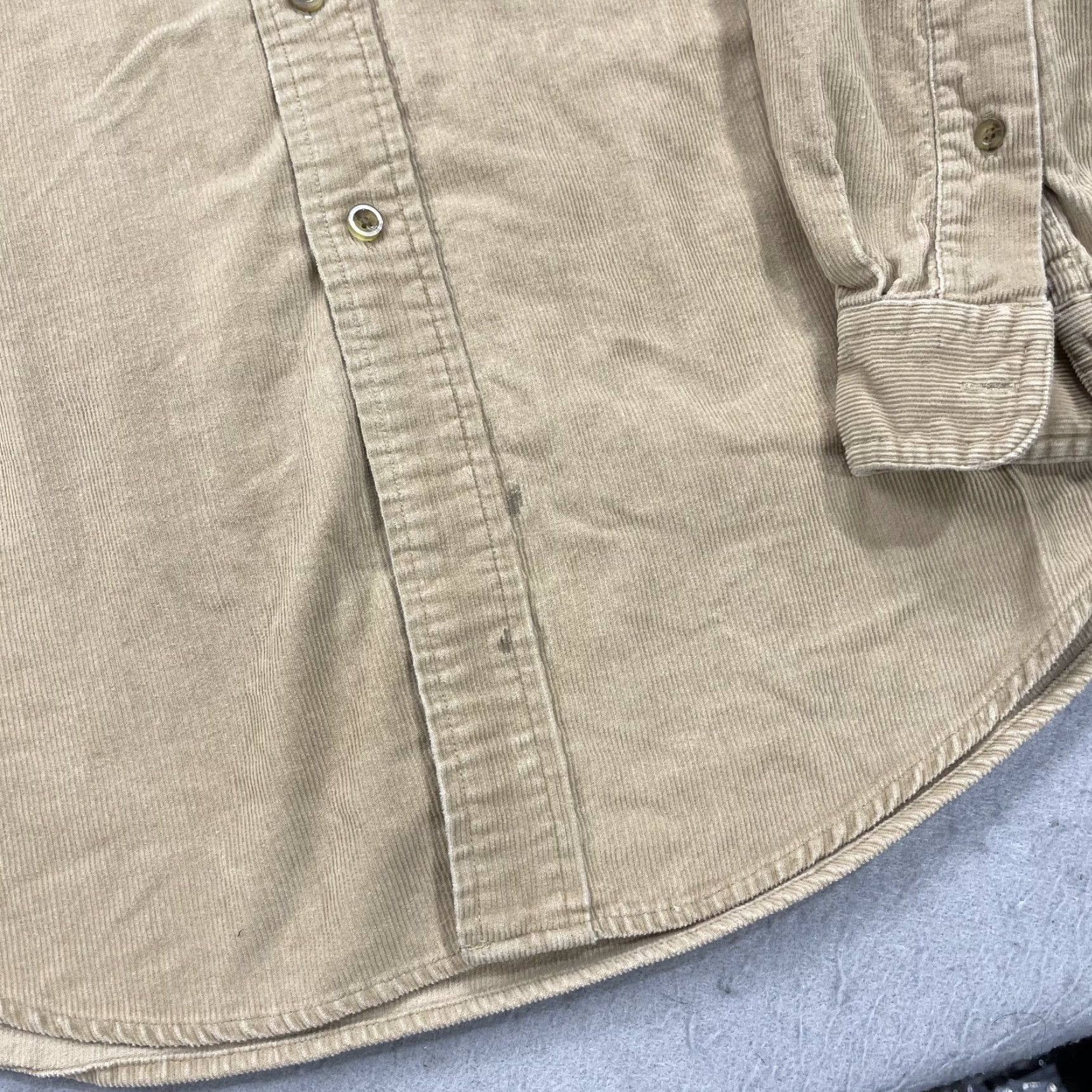 Vintage LL Bean Shirt Mens Medium Brown Corduroy Cotton Long Sleeve Casual Button Size US M / EU 48-50 / 2 - 4 Thumbnail