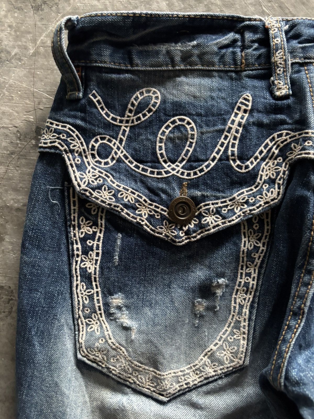 If Six Was Nine LOLITA distressed mud wash whiskered japanese grunge punk Size US 30 / EU 46 - 16 Thumbnail