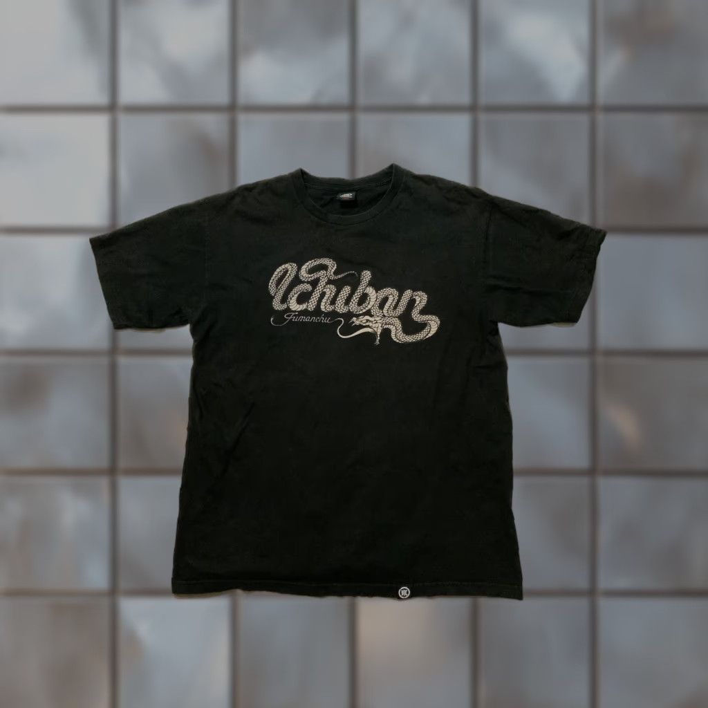 Vintage VINTAGE Fumanchu Clothing Ichiban Snake Y2K Graphic Hawaii Black S/S Crewneck T-Shirt Sz. L Mens Shirt Crew Neck Snake Hawaii Y2K 90s Size US L / EU 52-54 / 3 - 1 Thumbnail