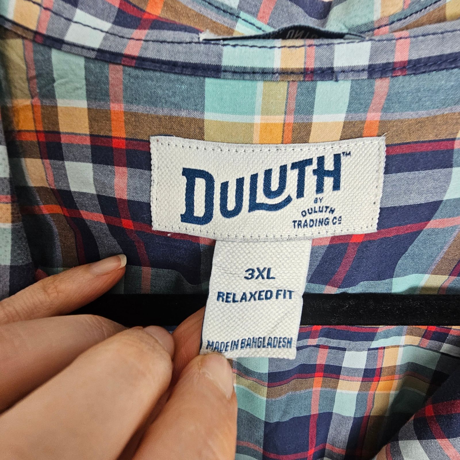 Duluth Trading Company Duluth Trading Co. Shirt Plaid Short Sleeve Button Front 3XL Size US XXL / EU 58 / 5 - 6 Thumbnail