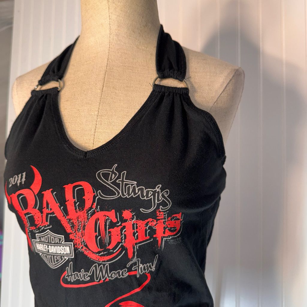 Harley Davidson Harley-Davidson Sturgis 2011 “Bad Girls Have More Fun” Size L / US 10 / IT 46 - 3 Thumbnail