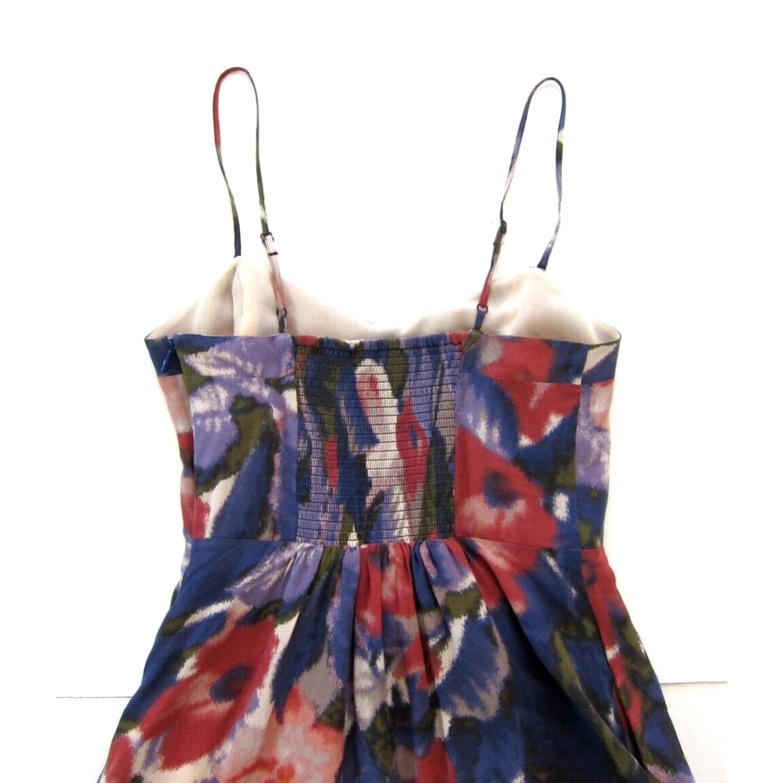 Anthropologie Moulinette Soeurs Anthropologie 100% Silk Pink Floral Slip Tank Dress 0 Size XS / US 0-2 / IT 36-38 - 5 Thumbnail