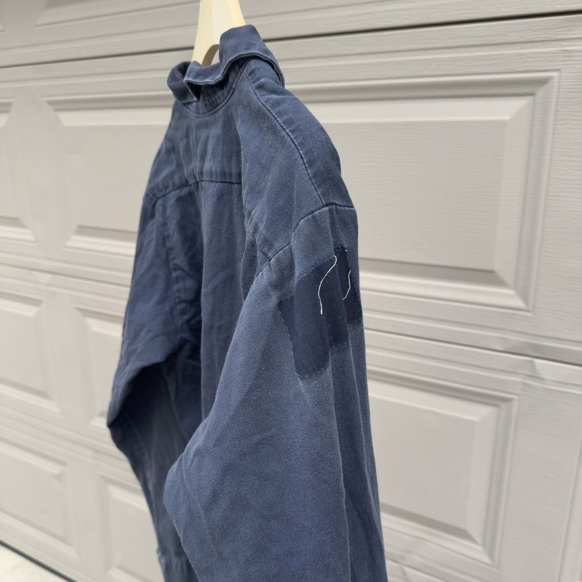 Vintage Sun Faded Thrashed Distressed Work Shirt ERD Grunge Chrome Size US L / EU 52-54 / 3 - 8 Thumbnail
