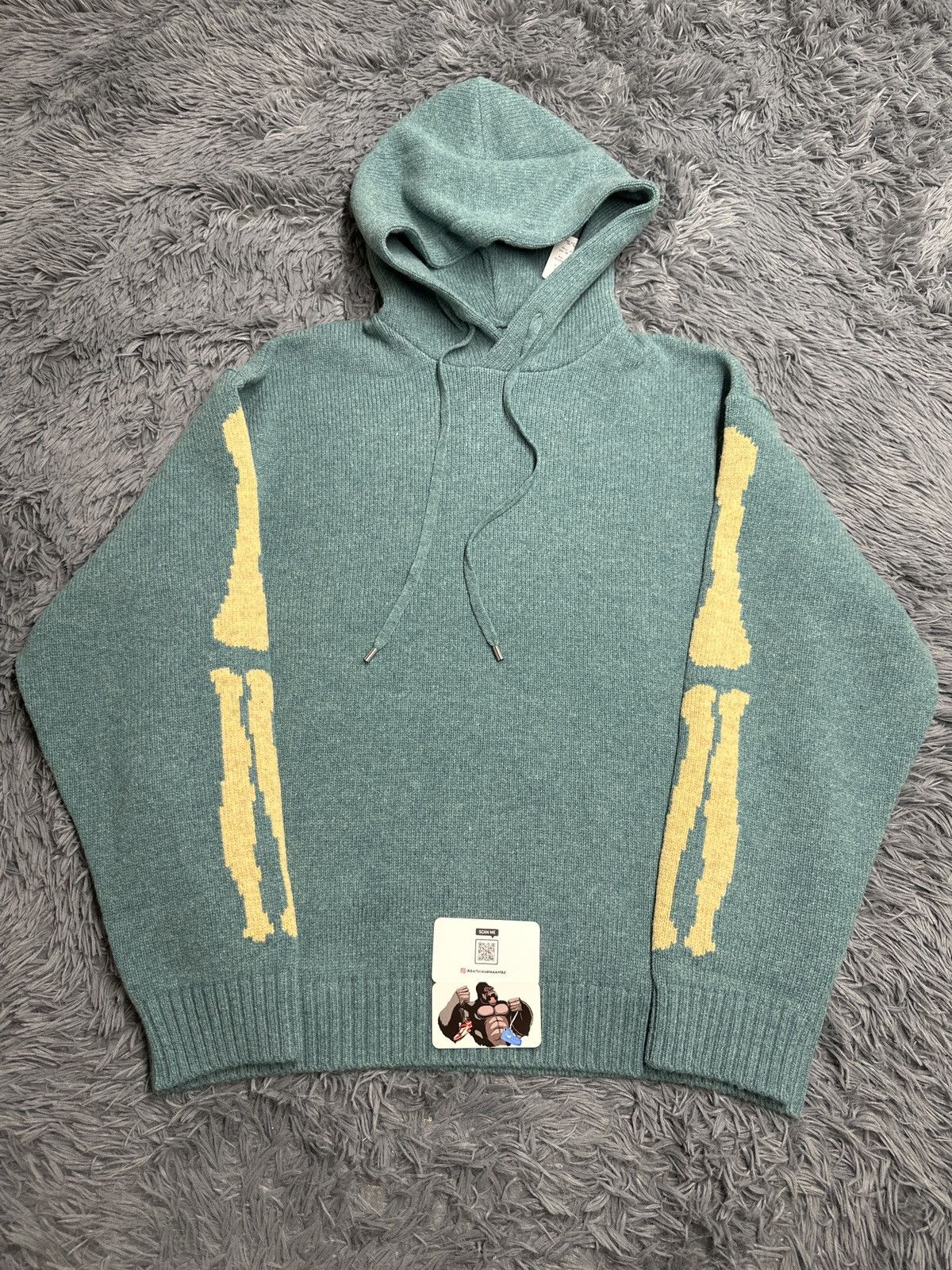 Kapital Kapital 5G Wool Bone Hooded Sweater Teal Size US L / EU 52-54 / 3 - 3 Thumbnail