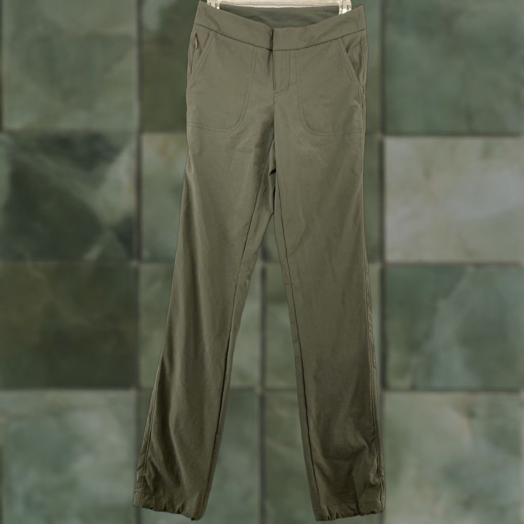 Athleta Athleta Women's Jogger Pants - Green Olive Nylon Spandex, 0, Pockets, Knit, Athletic, Regular | 30in Inseam, Tapered Altered Fit Size 25" / US 0 / IT 36 - 1 Thumbnail