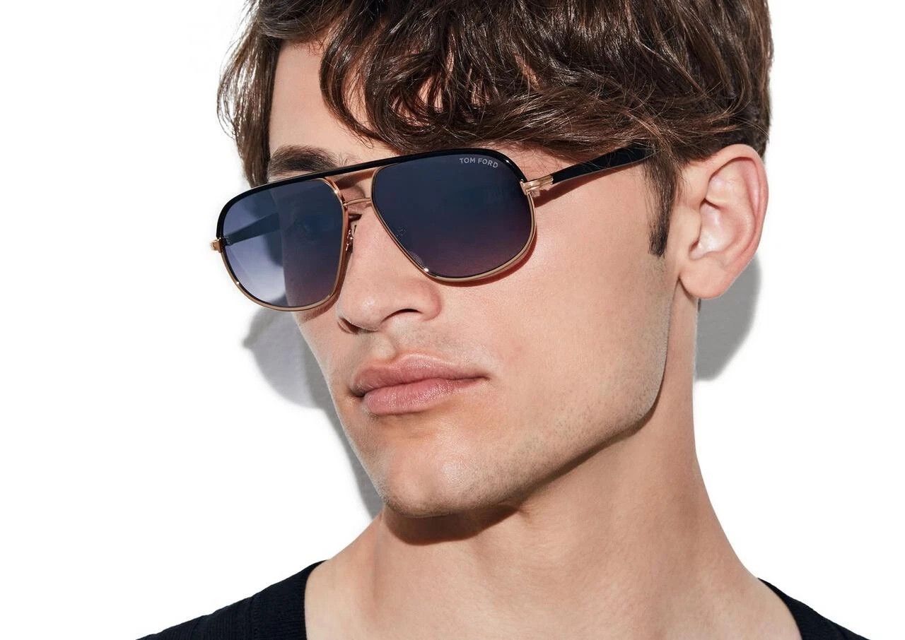 Tom Ford TOM FORD MAXWELL TF1019 28F Aviator Sunglass 1019 FT1019 Size ONE SIZE - 9 Thumbnail