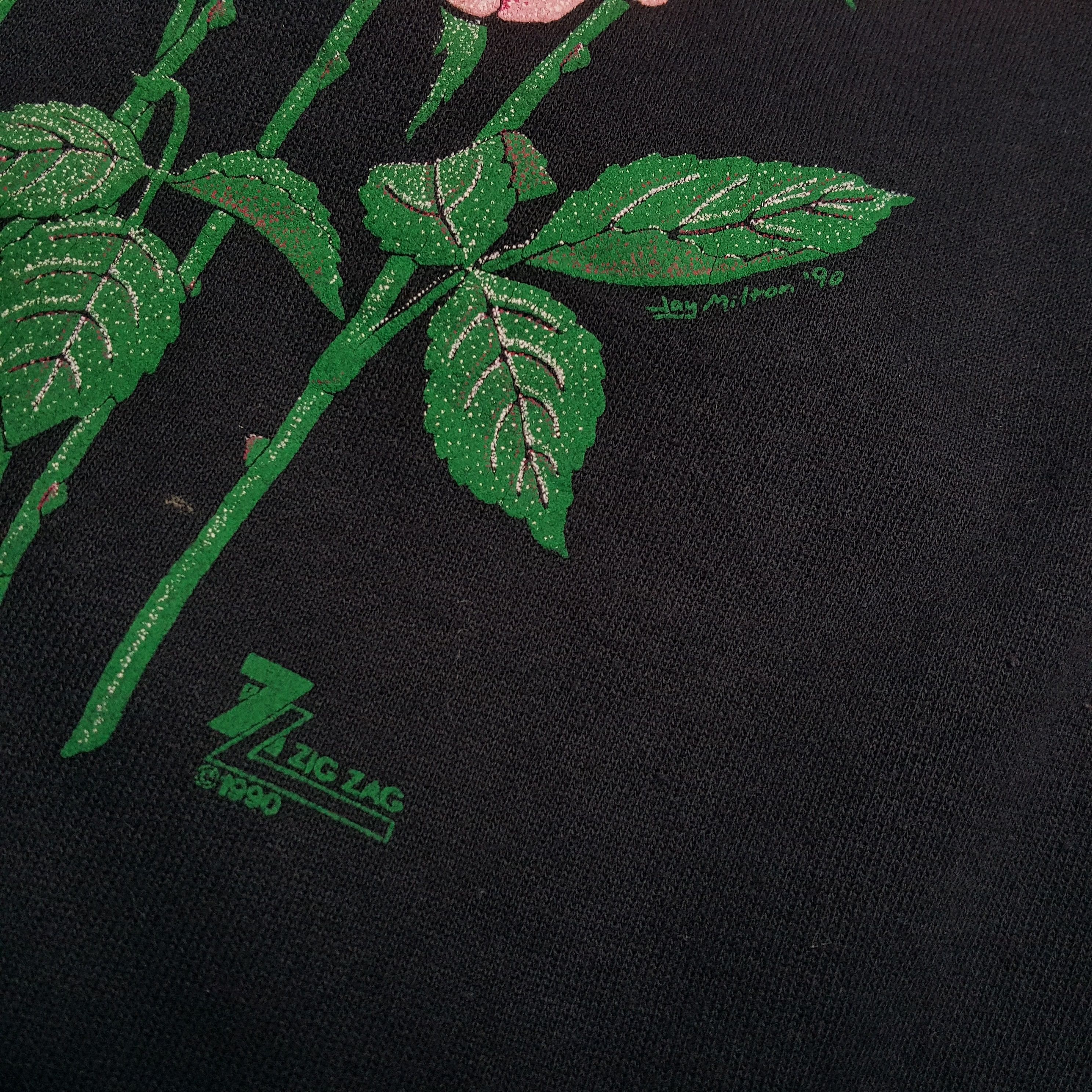 Flower Mountain × Vintage Vintage FLOWER ZIG ZAG American Streetwear Style Sweatshirst Size US L / EU 52-54 / 3 - 7 Thumbnail