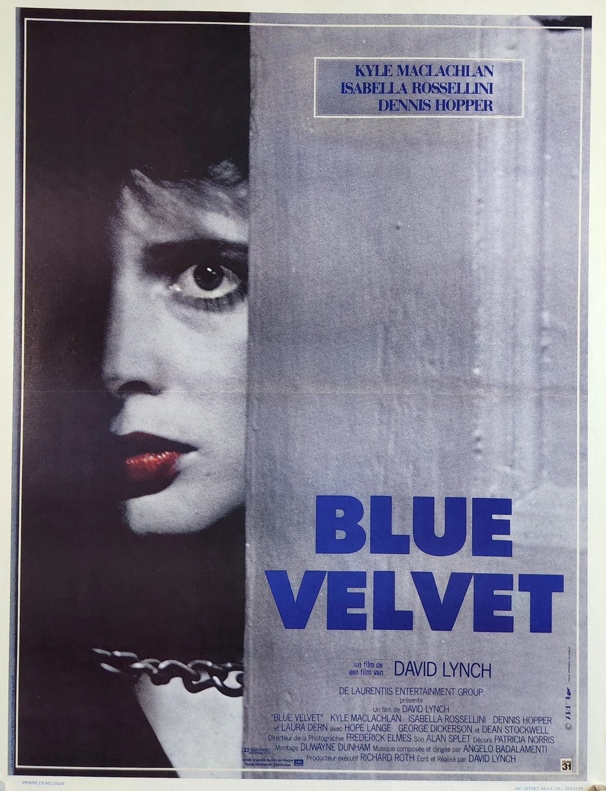 Vintage 90’s BLUE VELVET DAVID LYNCH Euro Poster Crewneck Sweatshirt Size US XL / EU 56 / 4 - 3 Thumbnail