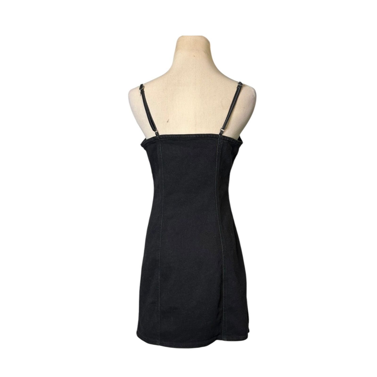Forever 21 FOREVER 21 black zippered bodycon mini dress size Medium Size M / US 6-8 / IT 42-44 - 2 Thumbnail