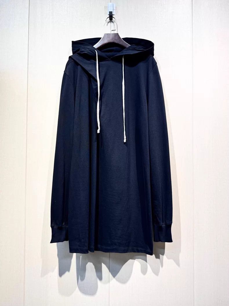 Rick Owens Rick Owens Mainline long drawstring hooded sweatshirt Size US L / EU 52-54 / 3 - 1 Thumbnail