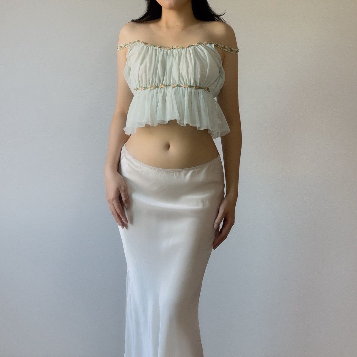 Vintage Vintage 1960s Mint Nylon Chiffon Camisole (XS–S) Size S / US 4 / IT 40 - 3 Thumbnail