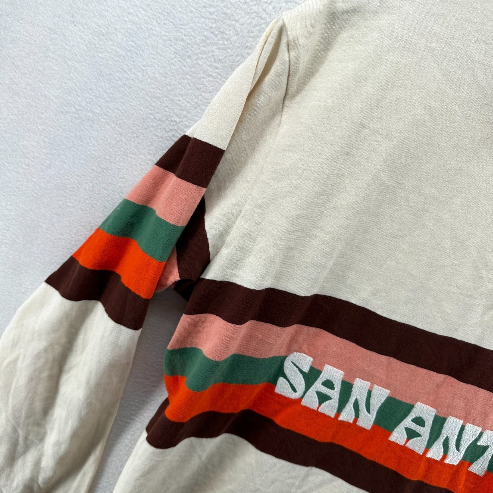 Vintage VINTAGE San Antonio Polo Shirt White Men's Large Button Long Sleeve Collar Polo Shirt Sports Mens L White Button Long Sleeve Size US L / EU 52-54 / 3 - 7 Thumbnail
