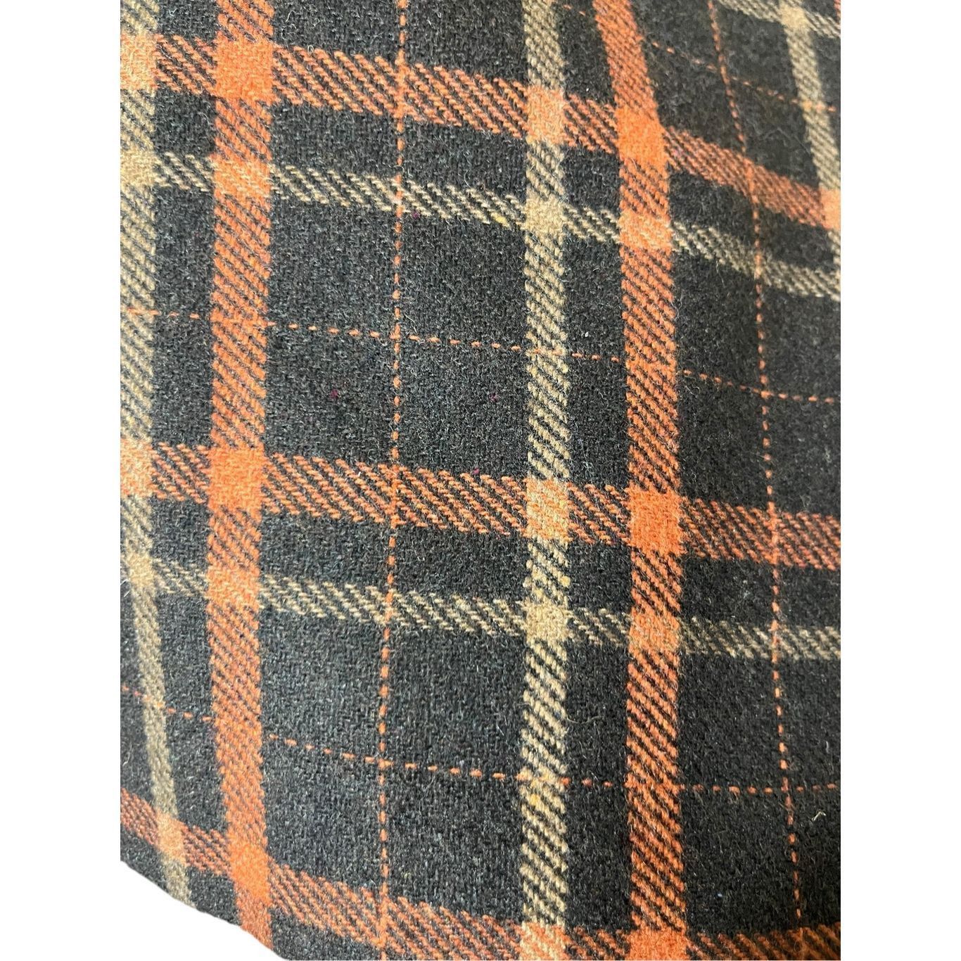 Other Vintage Michele Wool Blend Tartan Fringe Plaid School Girl Faux Wrap Skirt S Size 26" / US 2 / IT 38 - 4 Thumbnail