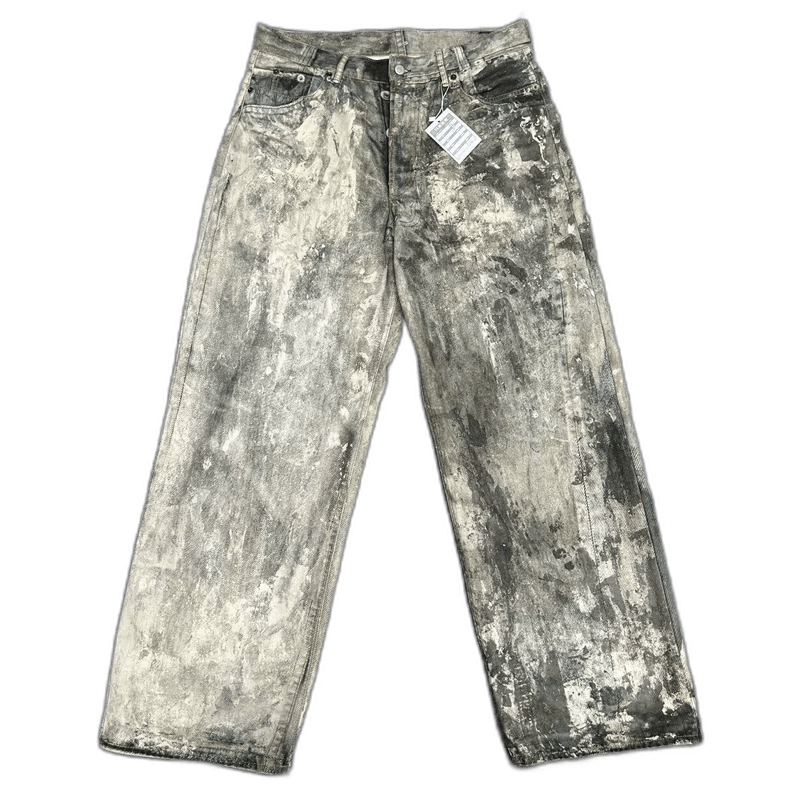 Acne Studios Acne Studios 3D Print Distressed Denim Pants Size US 5 / EU 37 - 1 Thumbnail