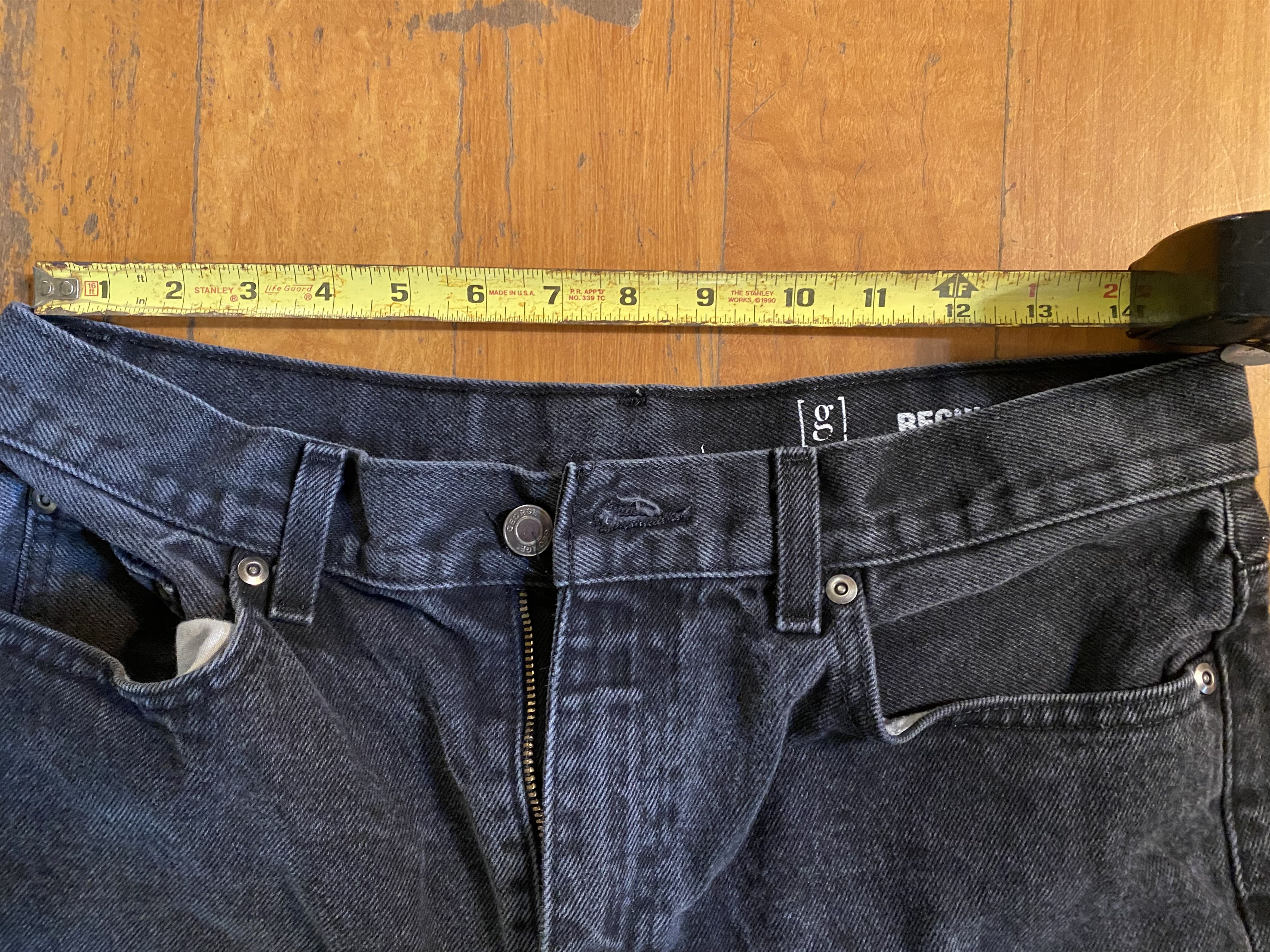 George vintage black stonewash jeans Size US 31 - 5 Thumbnail