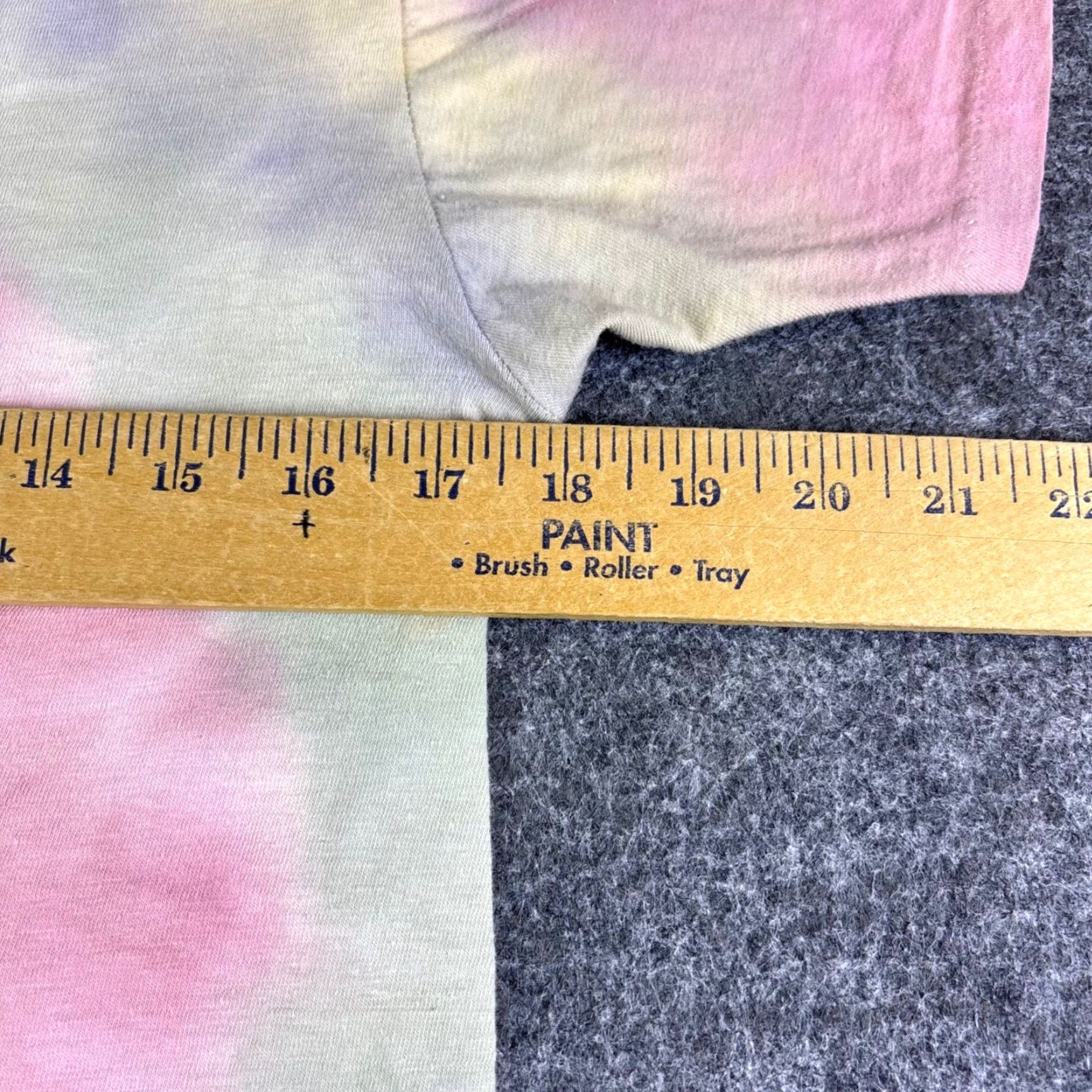 Hanes VINTAGE Tie Dye V Neck T Shirt Women’s 70s Size S Pink Short Sleeve Beaded Pattern Casual" Size S / US 4 / IT 40 - 3 Thumbnail