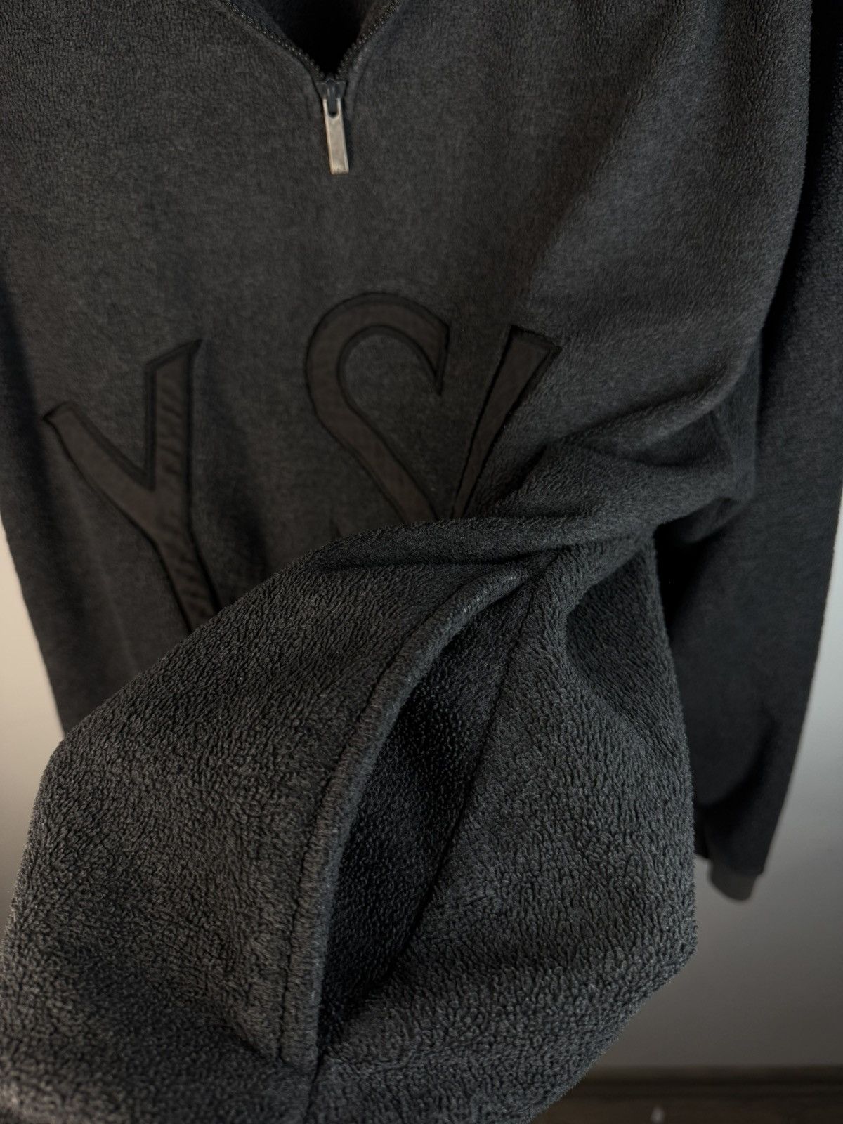 Yves Saint Laurent Fleece YSL Sweatshirt 1/4 Quarter Zip Up Logo Sweater Y2k Size US XL / EU 56 / 4 - 20 Thumbnail