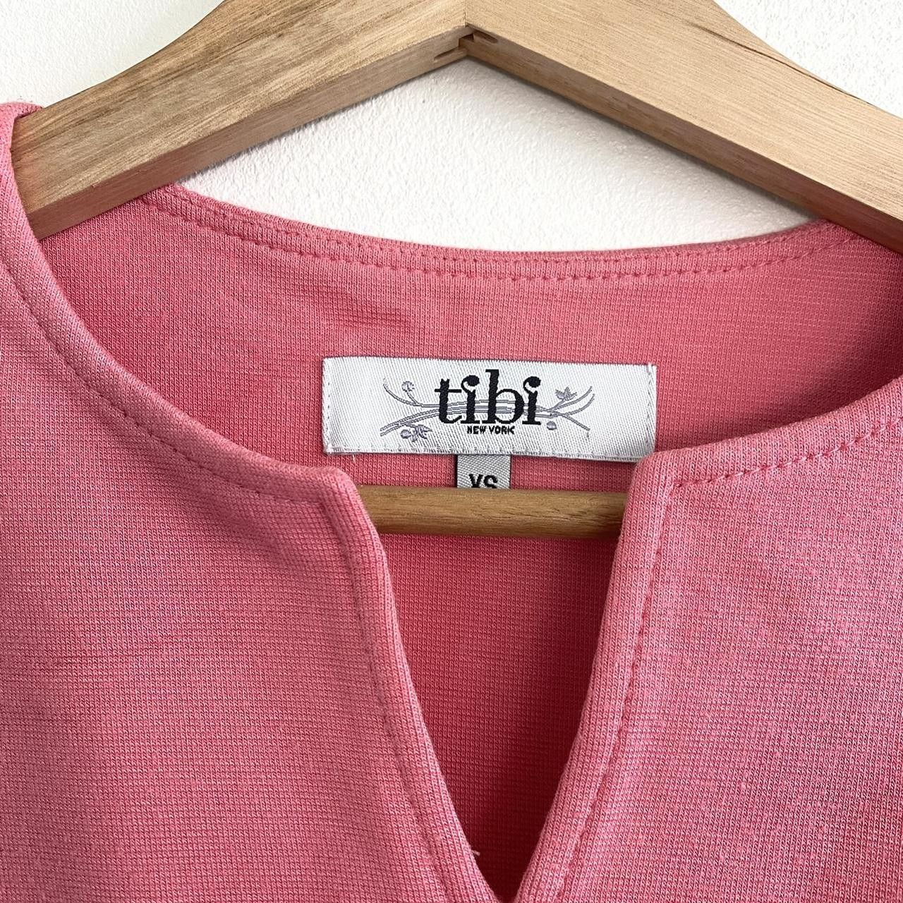 Tibi TIBI PINK PENCIL WOMENS BUTTON DRESS MINI SIZE XS Size XS / US 0-2 / IT 36-38 - 8 Thumbnail