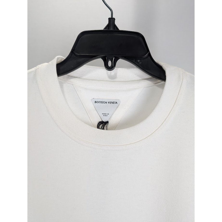 Bottega Veneta o1rshd1 T-Shirt Sunrise Light Cotton in Off-White Size US S / EU 44-46 / 1 - 3 Thumbnail