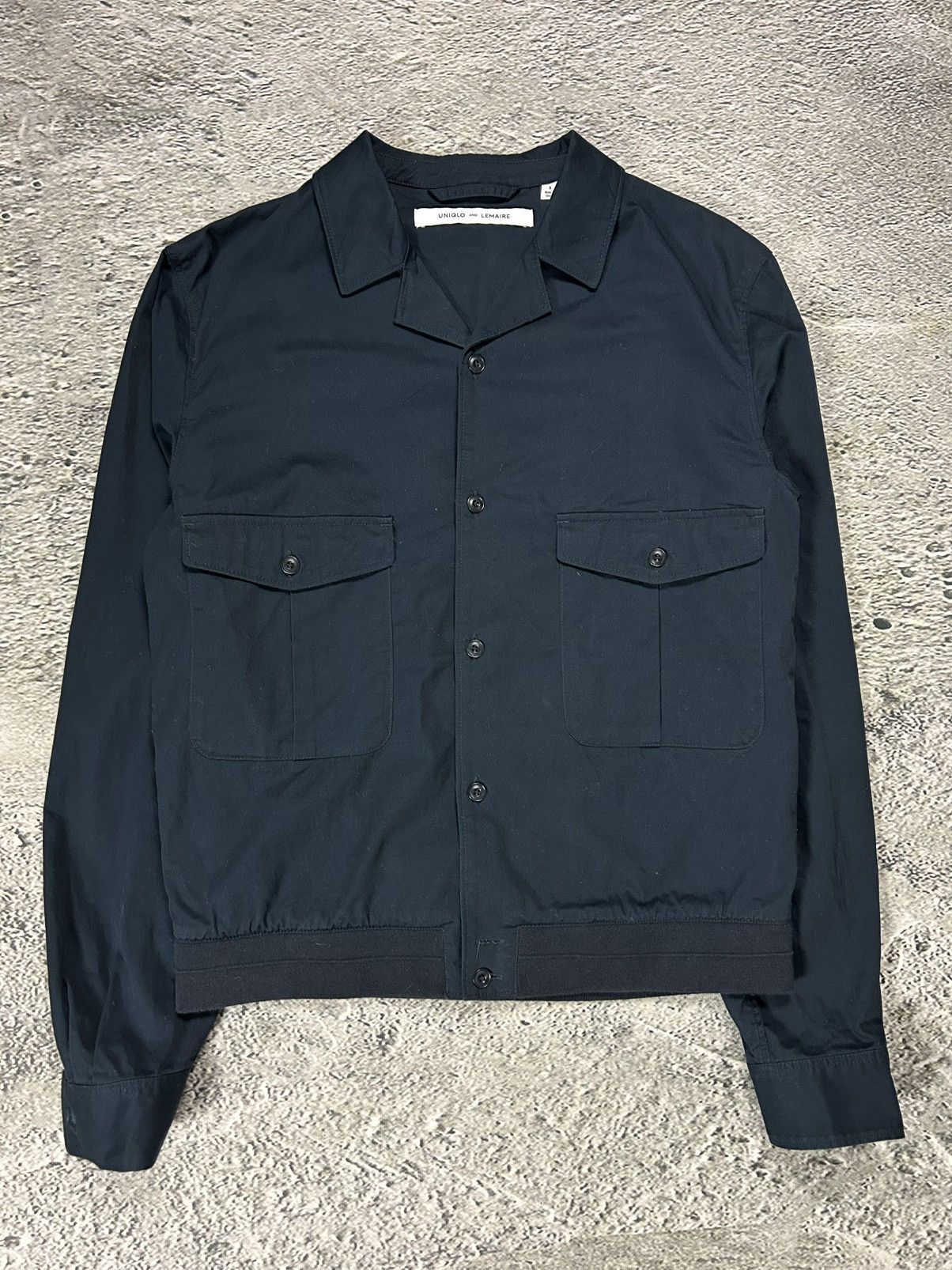 Lemaire × Uniqlo Uniqlo Lemaire Cotton Jacket navy button-up Size US S / EU 44-46 / 1 - 1 Thumbnail