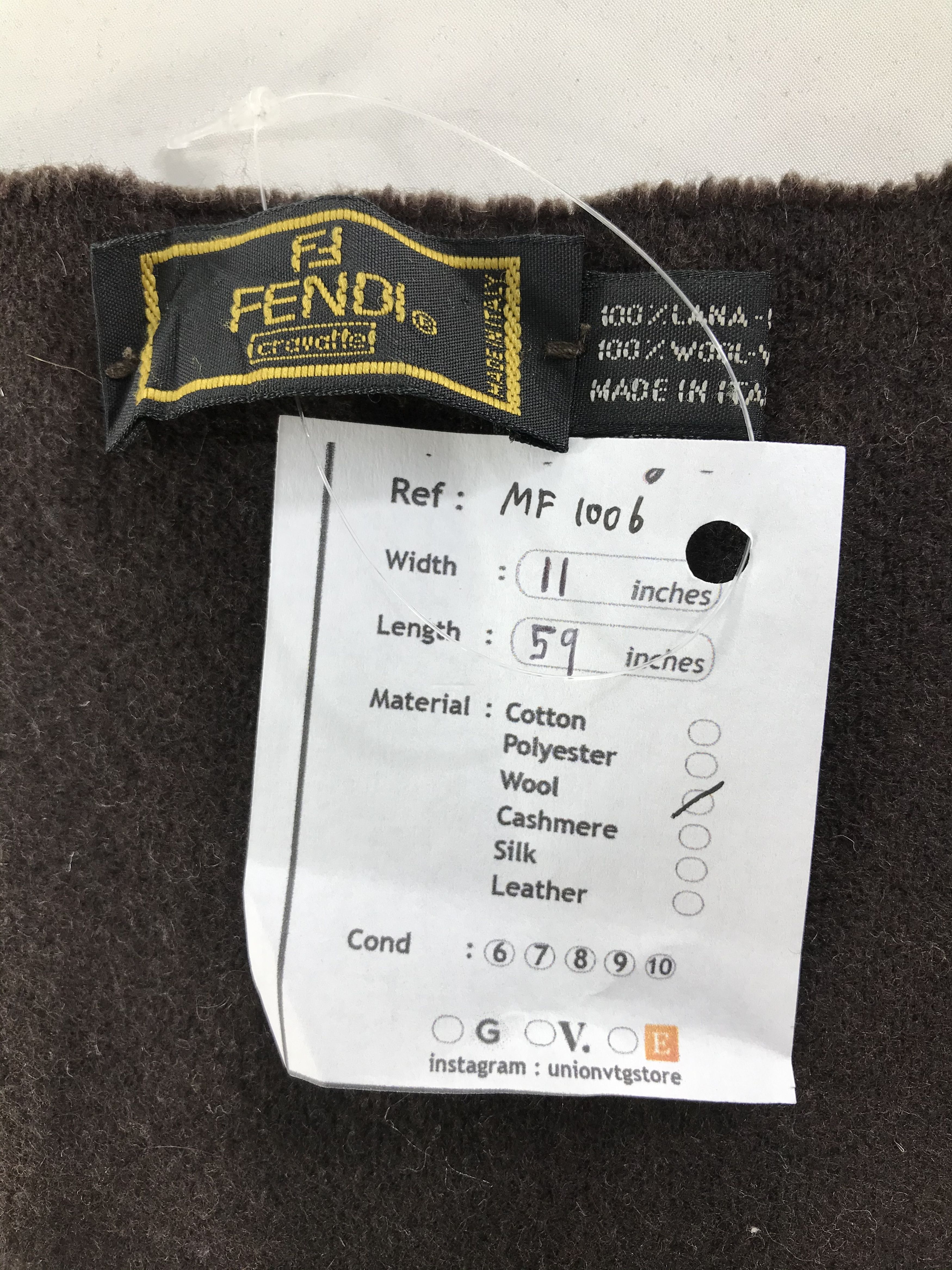 Fendi Vintage Fendi Scarf/Muffler/Neckwear MF1006 Size ONE SIZE - 6 Thumbnail