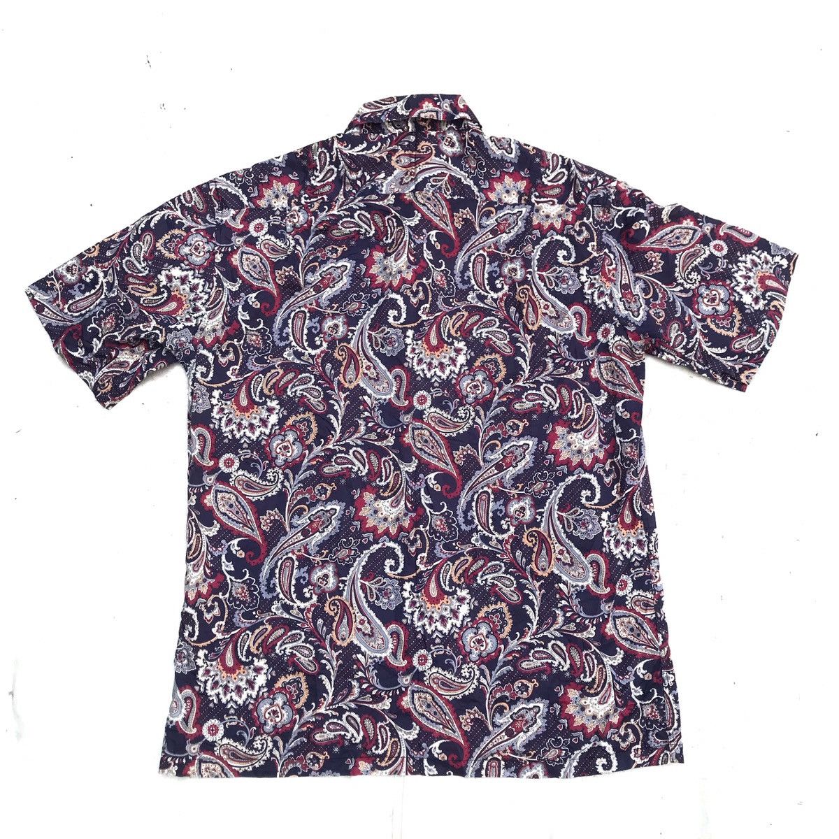 Other Paisley Short Sleeves Shirt yezac Sugar cane sweet purple pa Size US L / EU 52-54 / 3 - 7 Thumbnail