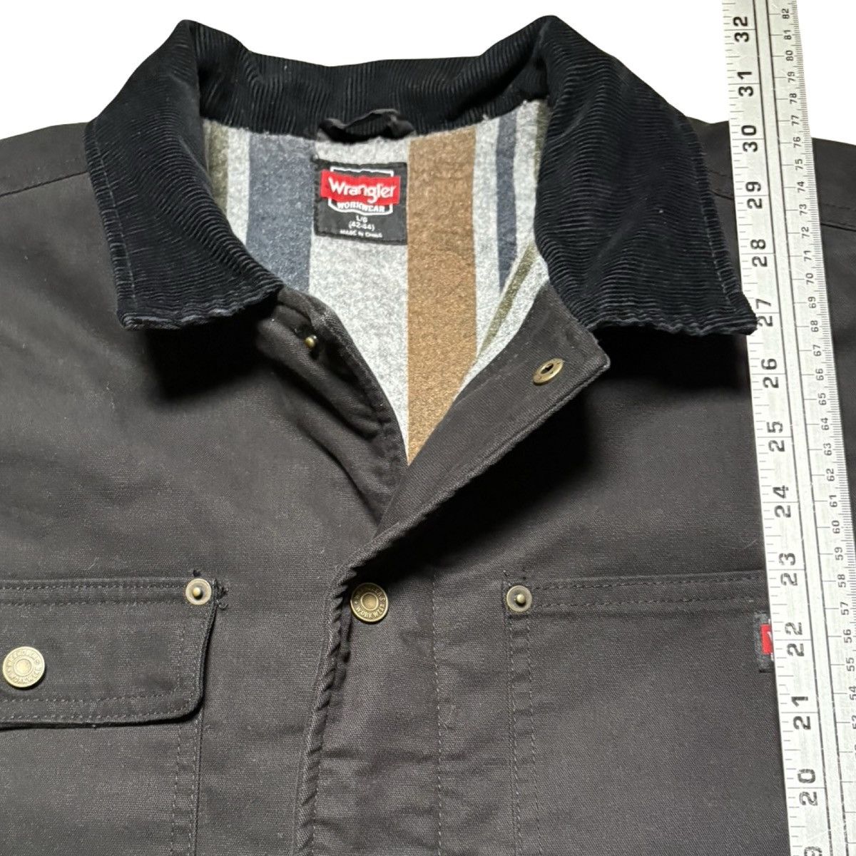 Wrangler Wrangler Chore Field Jacket Black Blanket Lined Snap Up Size US L / EU 52-54 / 3 - 7 Thumbnail