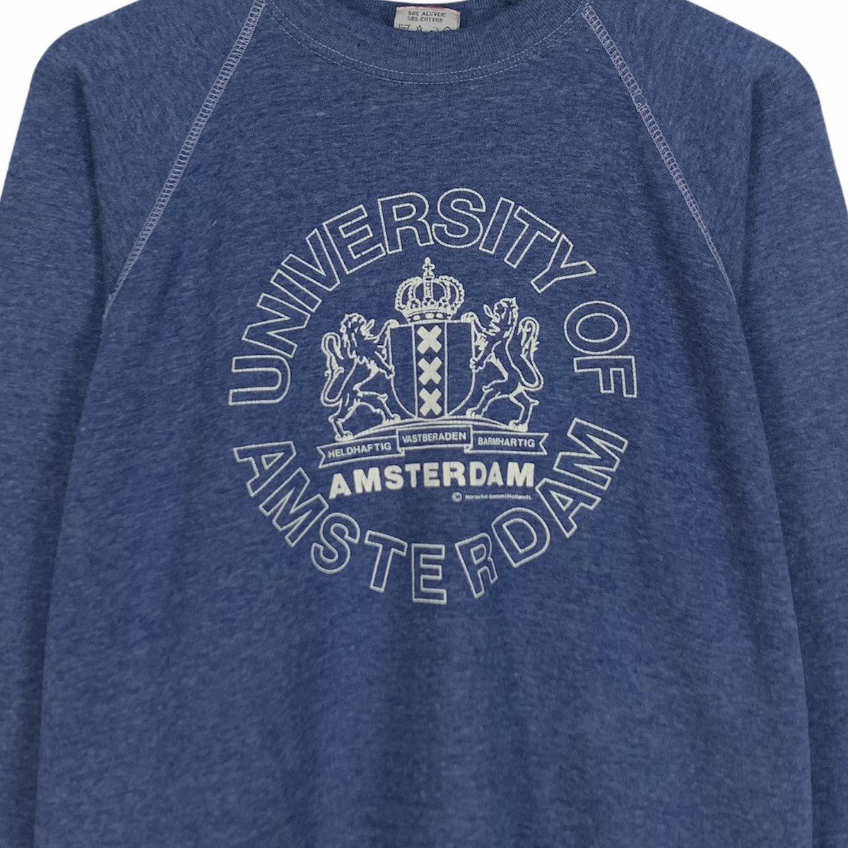 Vintage Vintage 80s University Of Amsterdam Sweatshirt Size M / US 6-8 / IT 42-44 - 4 Thumbnail