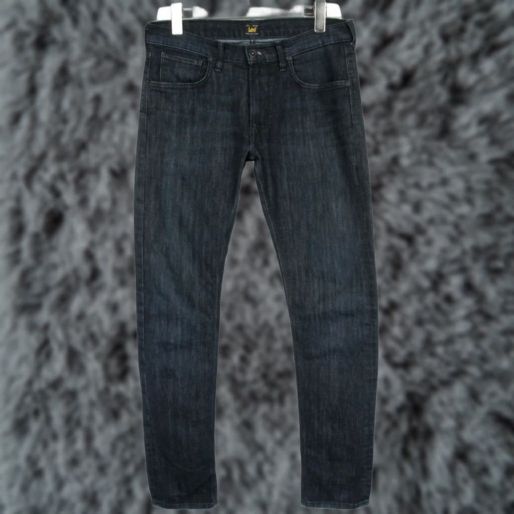 Lee LEE Luke Jeans Men's W31/L32 Stretch Dark Blue Denim Zip Fly Slim Fit Jeans Size US 31 - 1 Thumbnail