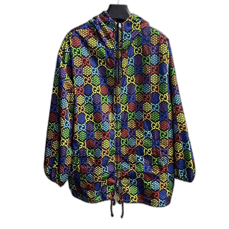 Gucci Gucci Multicolor Printed Hooded Jacket Size US L / EU 52-54 / 3 - 1 Thumbnail