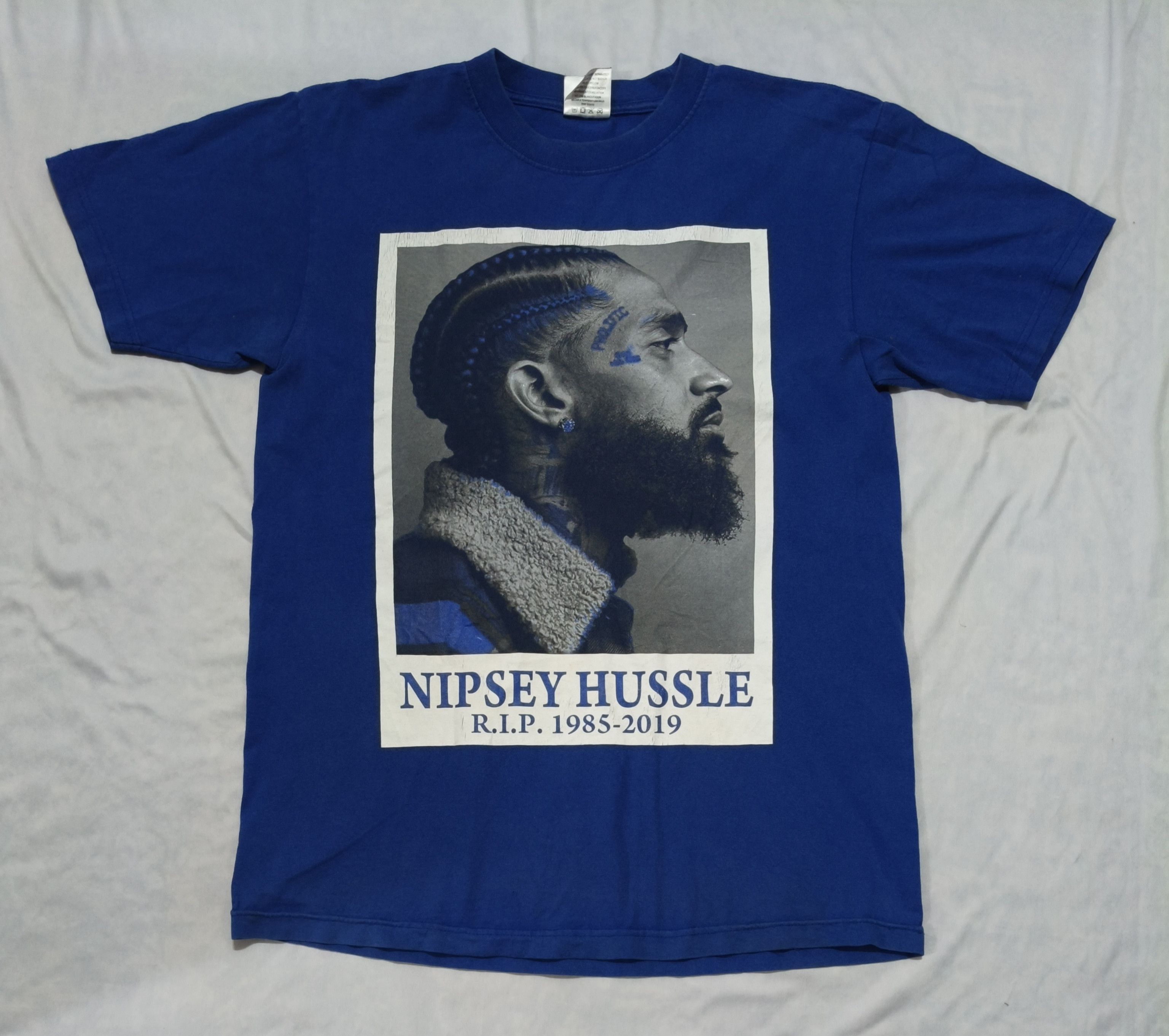 Other Shaka Wear RIP Nipsey Hussle 1985-2019 blue t-shirt Size US L / EU 52-54 / 3 - 2 Thumbnail
