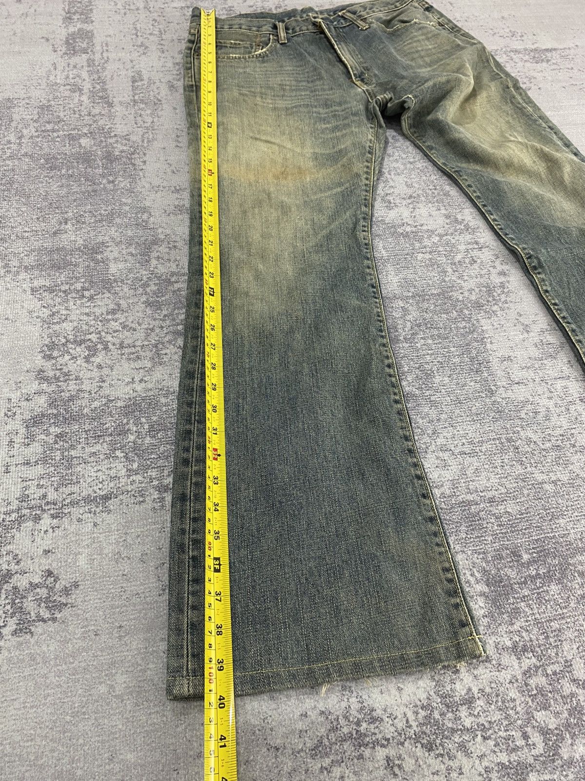 Japanese Brand flared uniqlo mudwash jeans ifsx lgb style Size US 32 / EU 48 - 9 Thumbnail