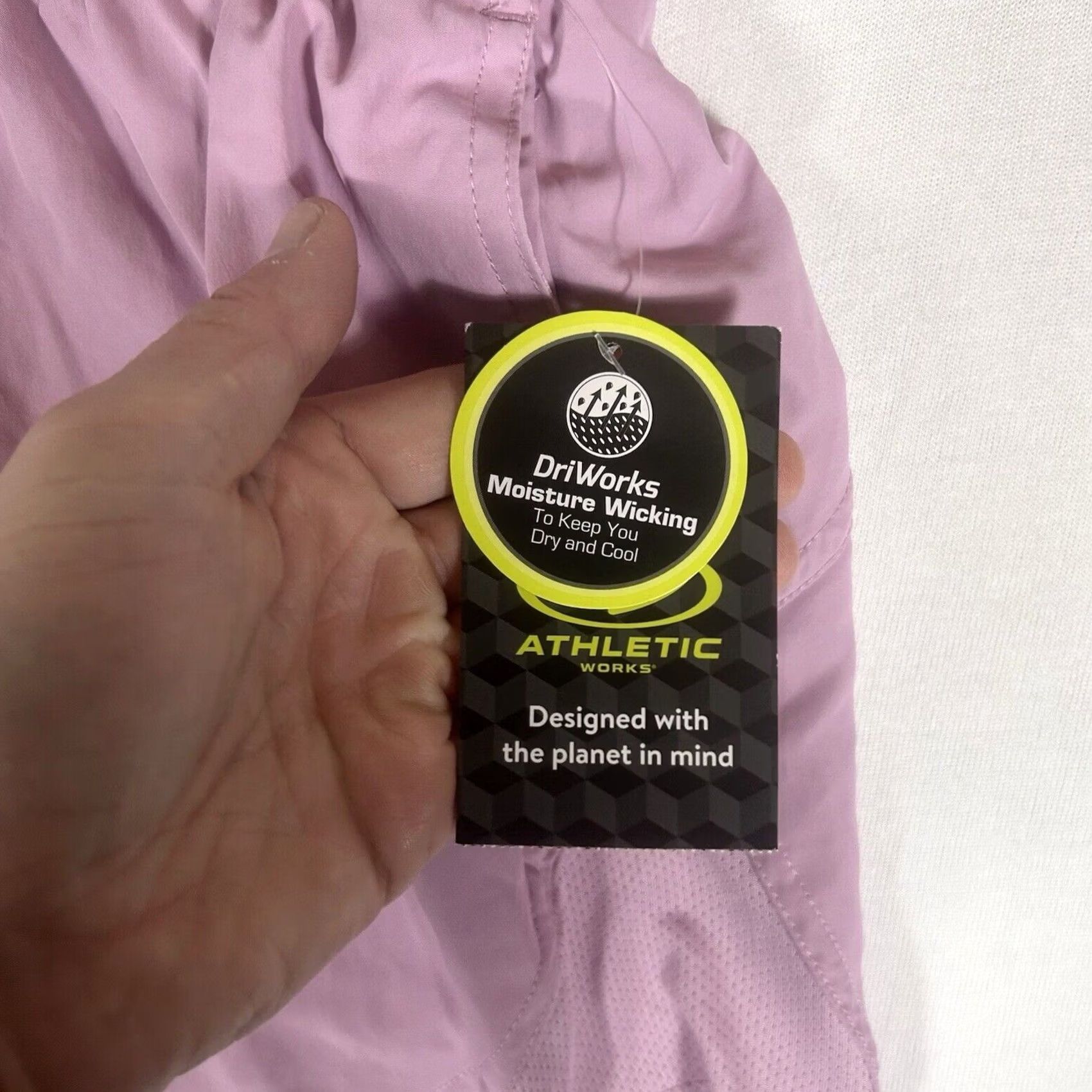 Athletic Works Athletic Works Womens XXL Pink Running Shorts Gym Yoga Casual NWT Drawstring Pockets 4 in Inseam, Plus Size Size 40" / US 18 - 2 Thumbnail