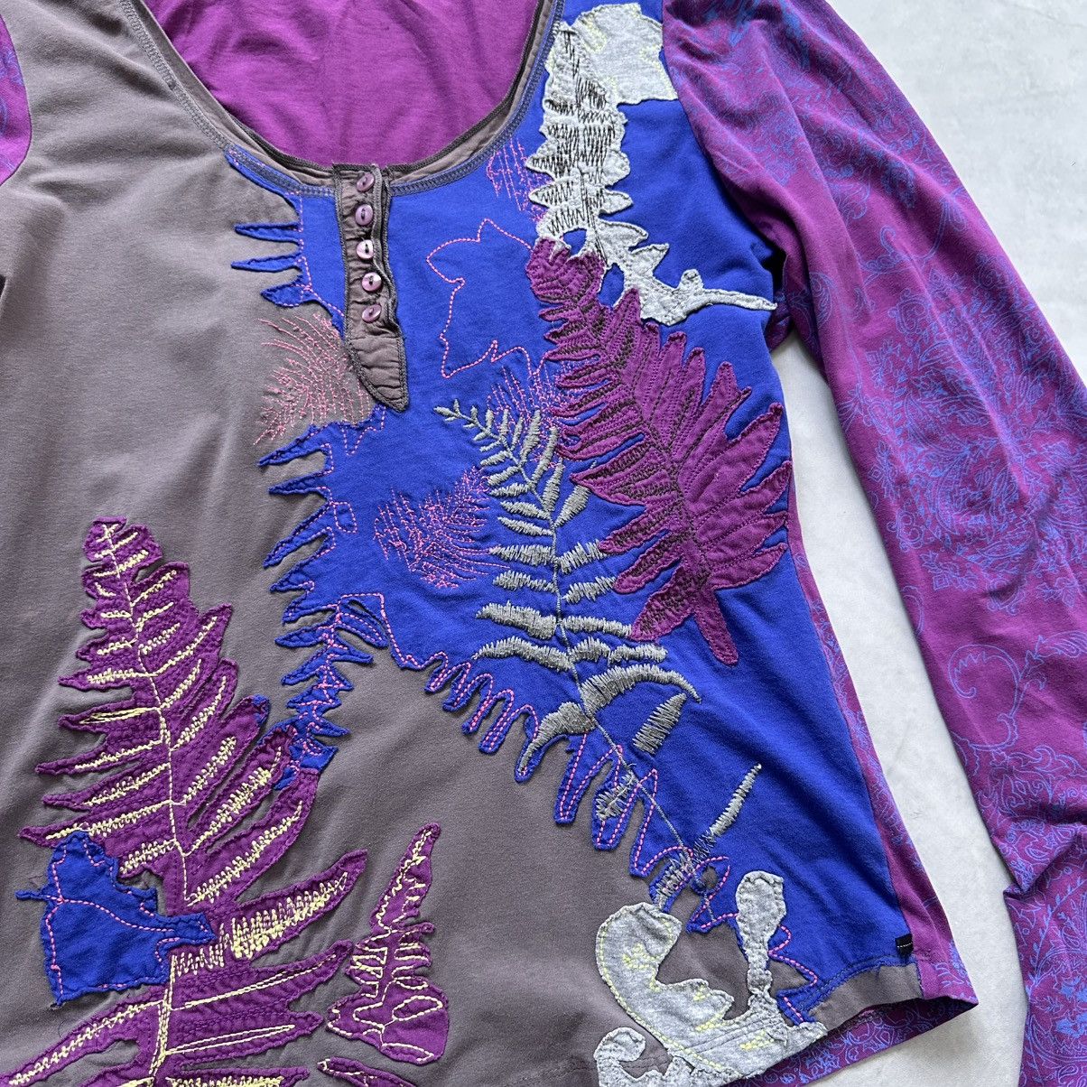 Hysteric Glamour × Undercover Y2K Floral Patchwork Top Long Sleeve Hysteric Glamour Style Size S / US 4 / IT 40 - 8 Thumbnail