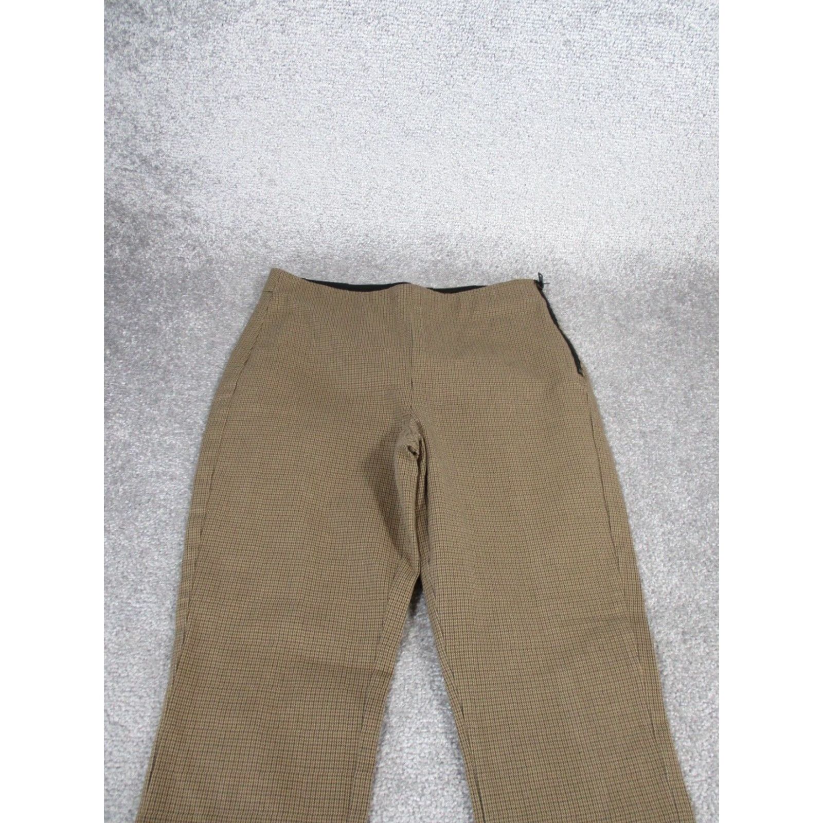 Everlane Everlane Dress Pants Womens 6 Brown Houndstooth Skinny Dress Pants Womens 6 Brown Check Knit Flat Front Cotton Spandex Zip Modern Womens Size 28" / US 6 / IT 42 - 2 Thumbnail