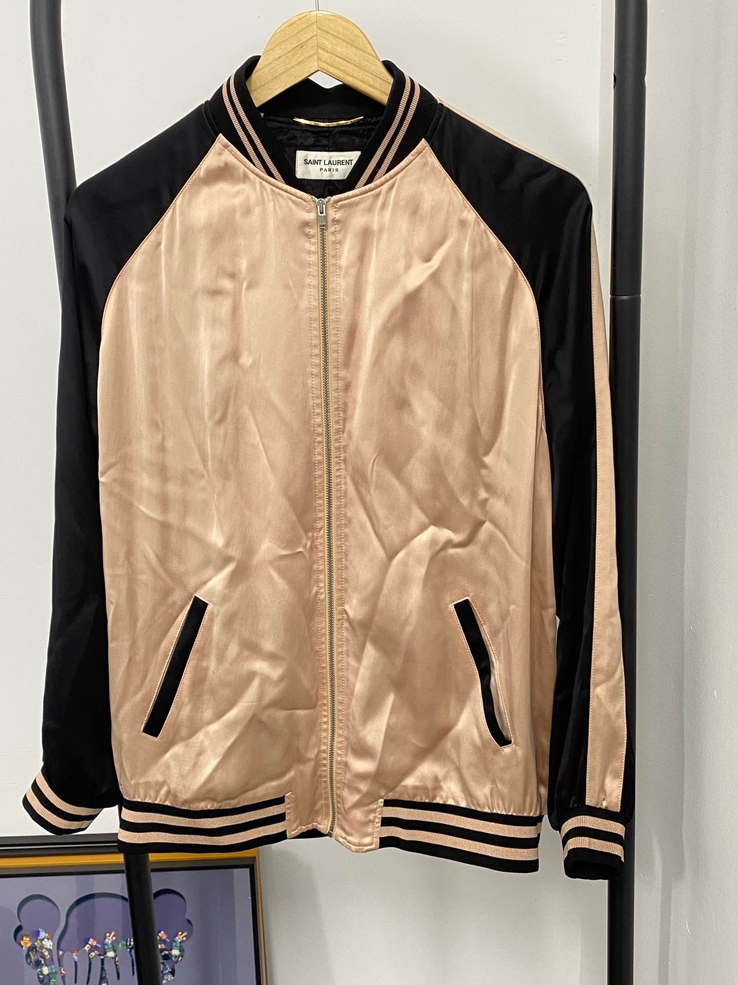 Saint Laurent Paris Saint Laurent Colorblock Bomber Jacket Size 36 Size XS / US 0-2 / IT 36-38 - 1 Thumbnail