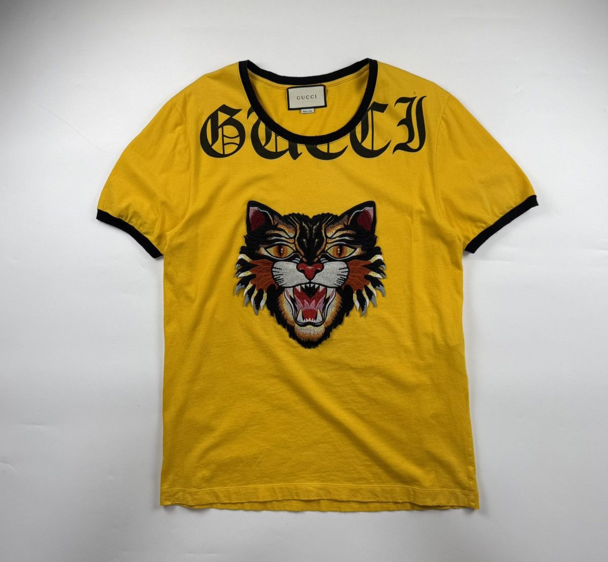 Gucci Gucci Angry Cat Tee Size US L / EU 52-54 / 3 - 1 Thumbnail