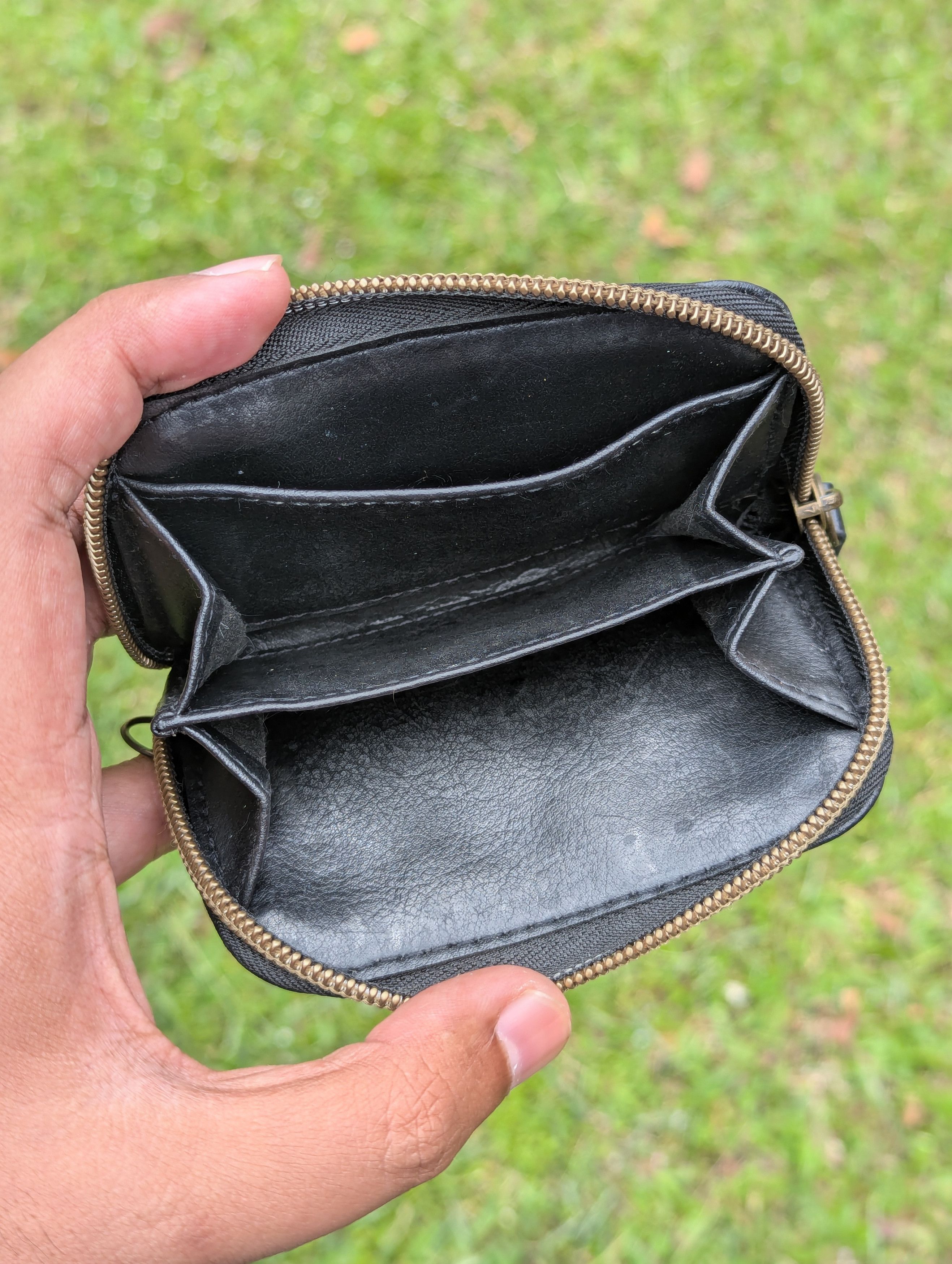 Number (N)ine OG Number [N]ine Leather Zipper Coin Wallet Case Size ONE SIZE - 4 Thumbnail
