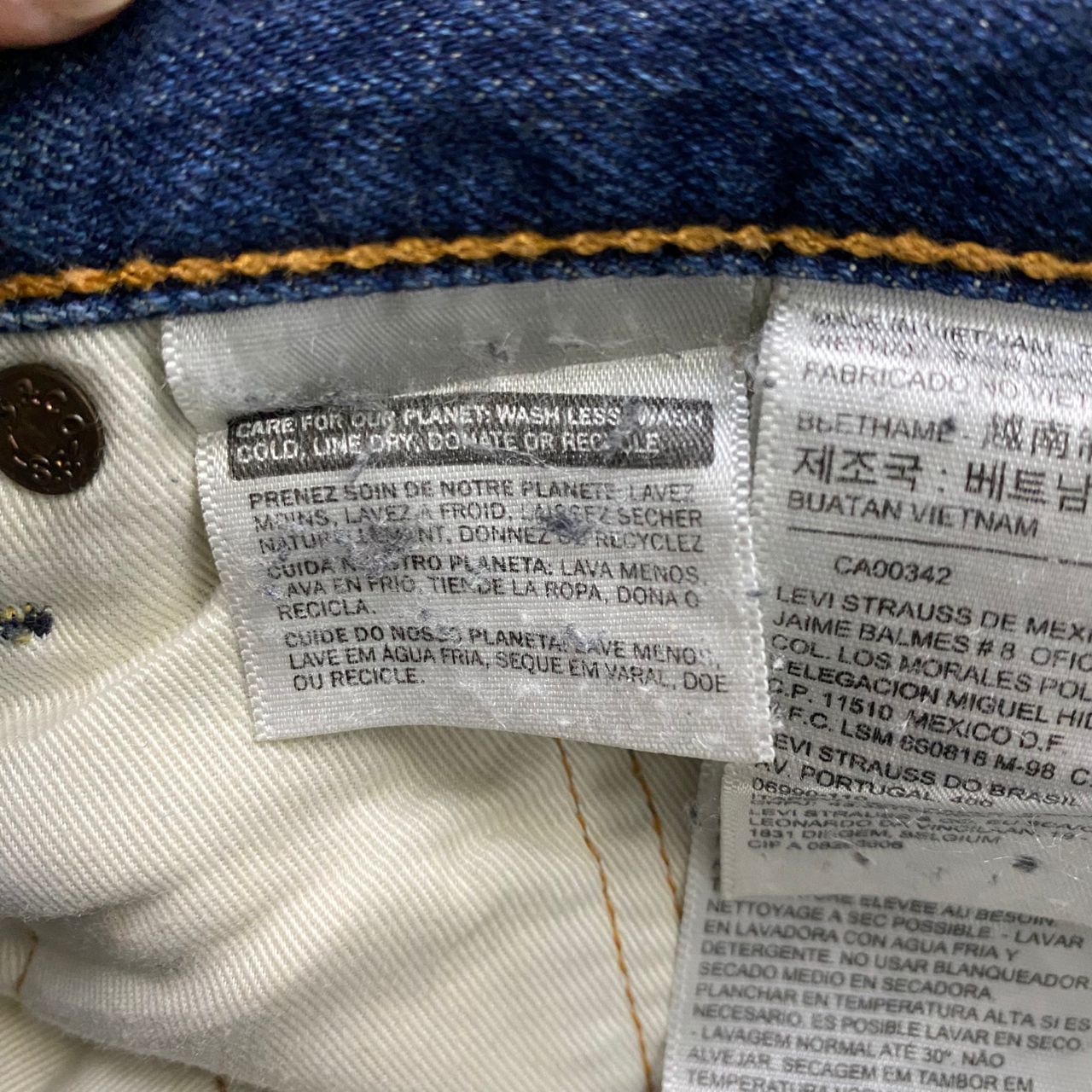 Levi's 💥Best Offer💥Vintage Levis 502 Distressed Denim Size US 32 / EU 48 - 15 Thumbnail