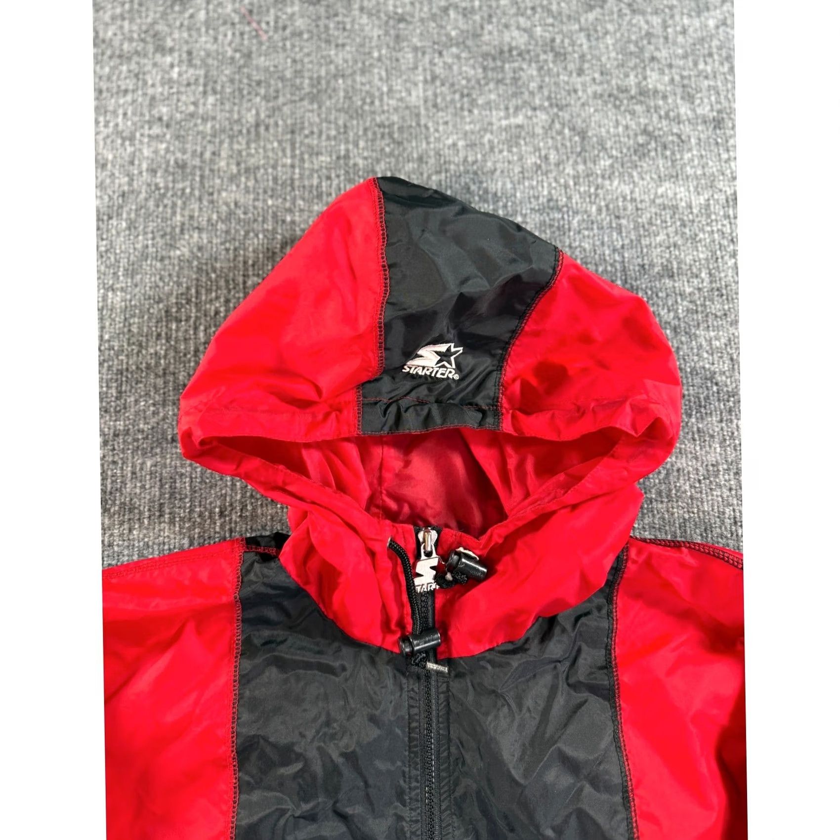 Starter VINTAGE Starter Chicago Blackhawks Windbreaker Jacket Mens XL Red Black NHL Logo Size US XL / EU 56 / 4 - 5 Thumbnail
